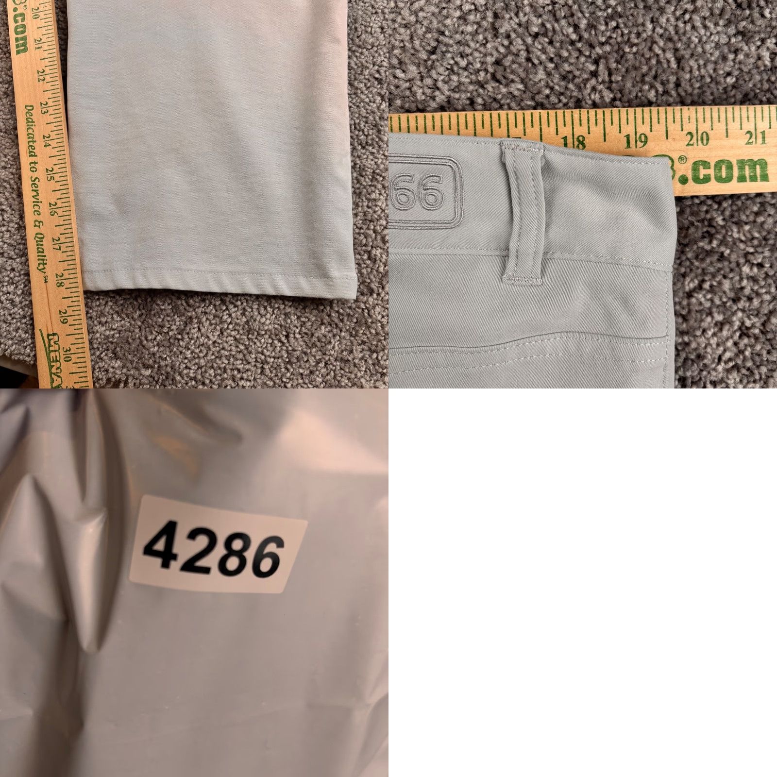 Peter Millar Peter Millar Pants Mens 38x28 Light Gray Crown Sport Golf Stretch 5 Pocket Shirt? Size US 38 / EU 54 - 8 Thumbnail