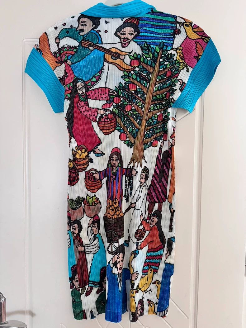 Issey Miyake Issey Miyake Blue fruit grower's skirt Size L / US 10 / IT 46 - 2 Thumbnail