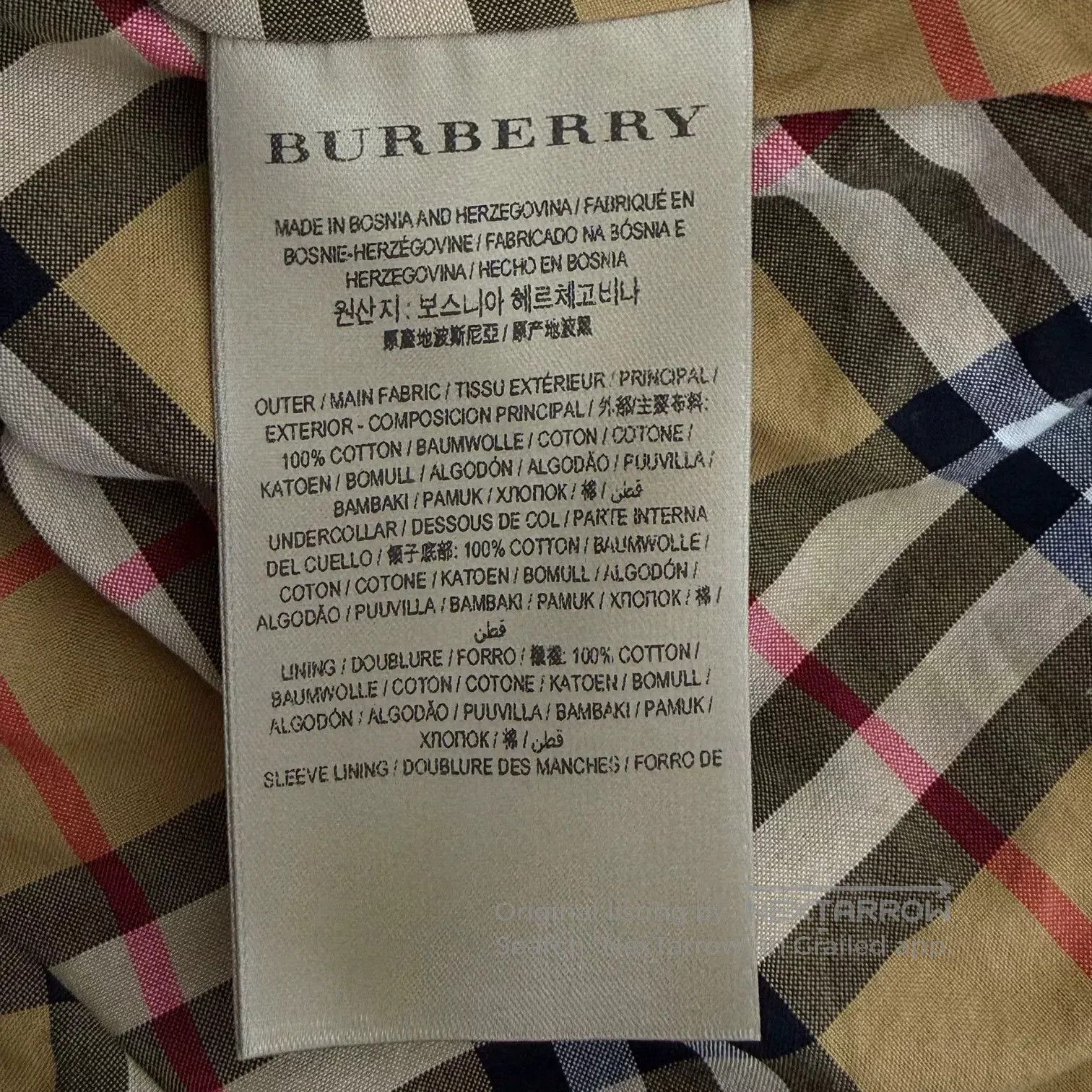 Burberry Burberry Green Check Lined Trench Coat. Size XS / US 0-2 / IT 36-38 - 4 Thumbnail