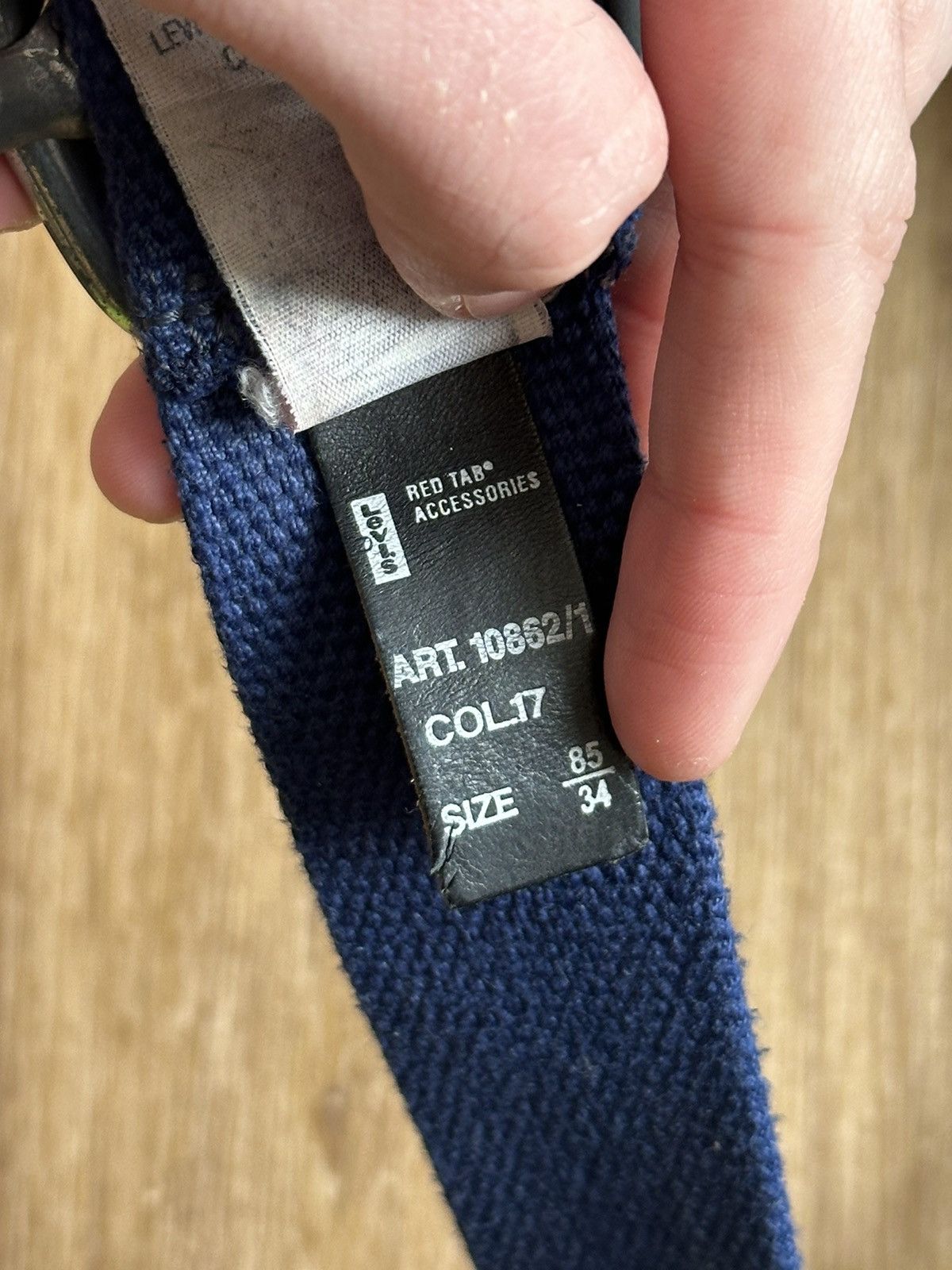 Levi's Vintage Cotton Levi’s blue belt Size 34 - 6 Thumbnail