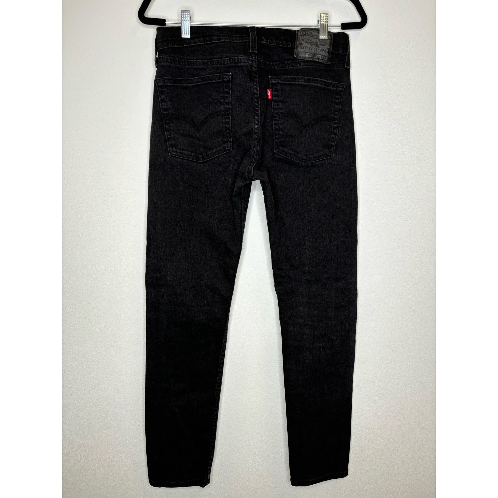 Levi's LEVI 510 30x30 Black Denim Pants Size 30" / US 8 / IT 44 - 3 Thumbnail