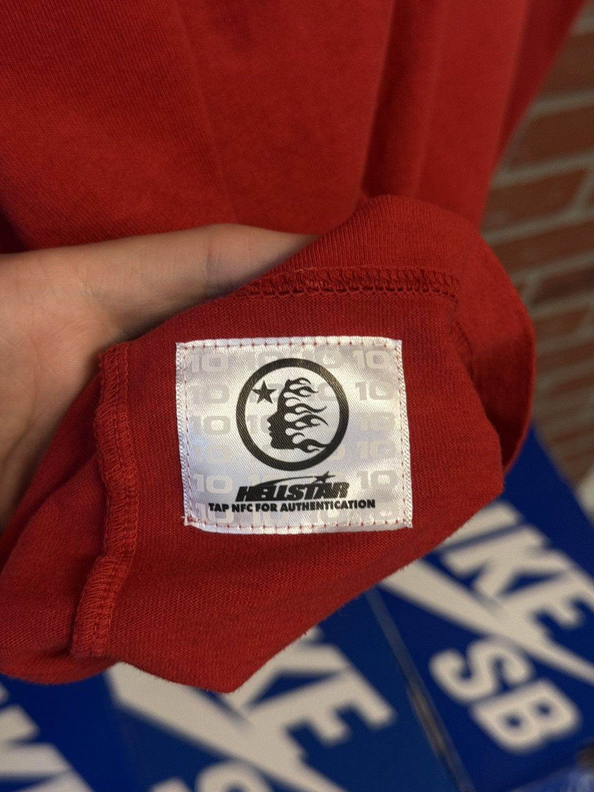 HELLSTAR Hellstar RED “NGNG” Tee Shirt 100% Authentic Size XL Size US XL / EU 56 / 4 - 11 Thumbnail