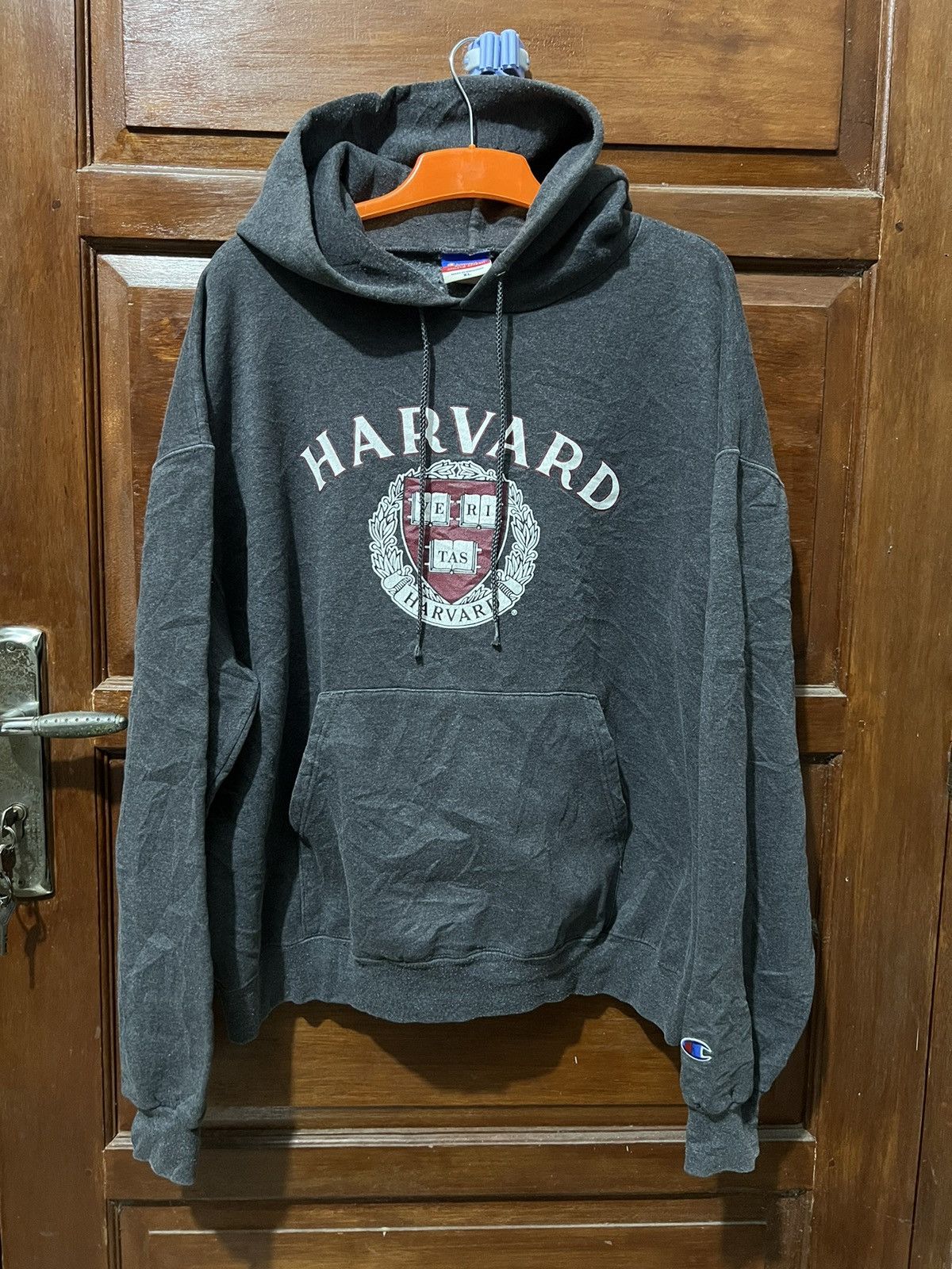 image of Vintage X Champion X Harvard in Grey, Men's (Size XL)