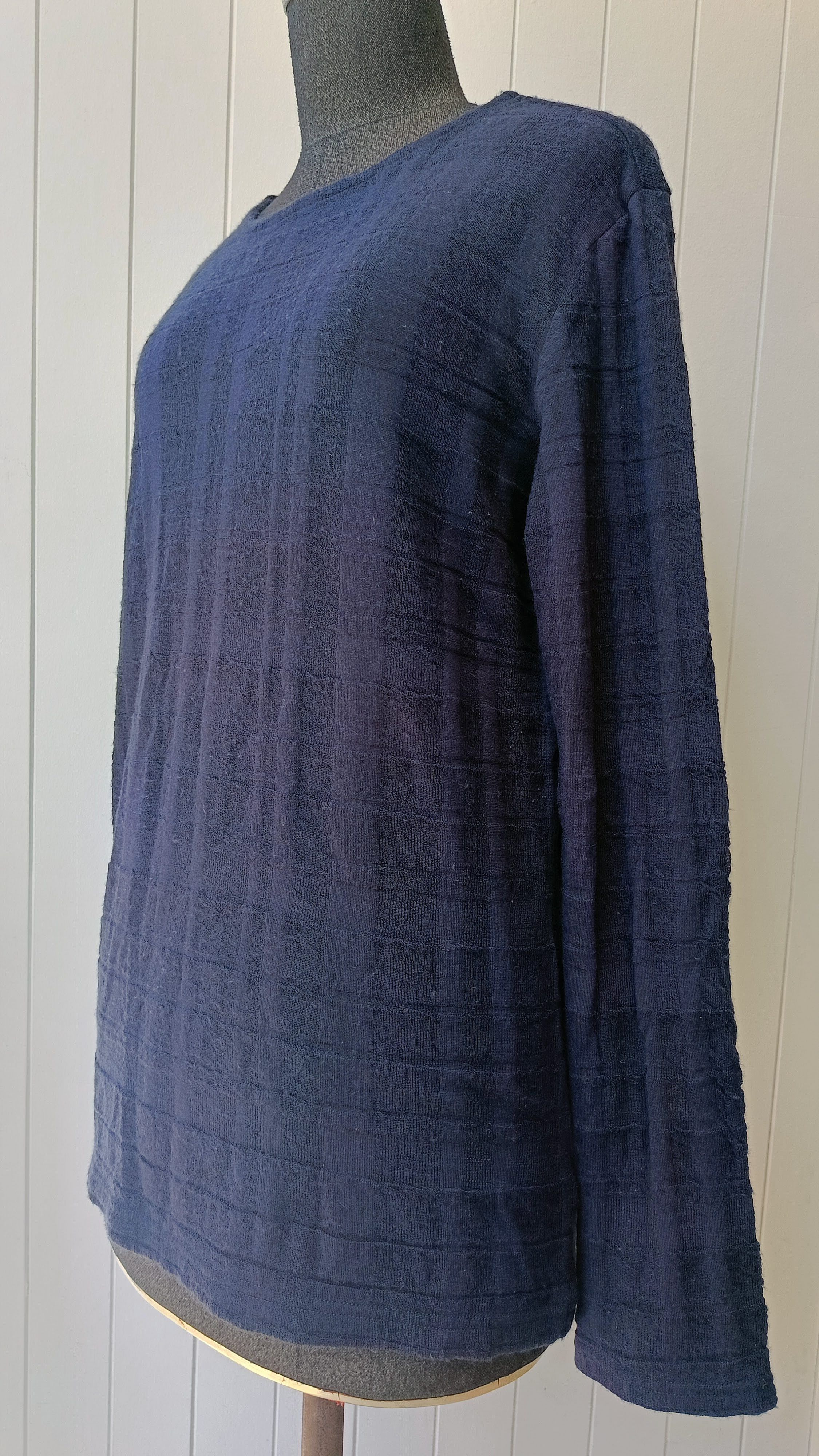 Issey Miyake Plantation Issey Miyake Japan indigo wool unisex tshirt Size M / US 6-8 / IT 42-44 - 4 Thumbnail