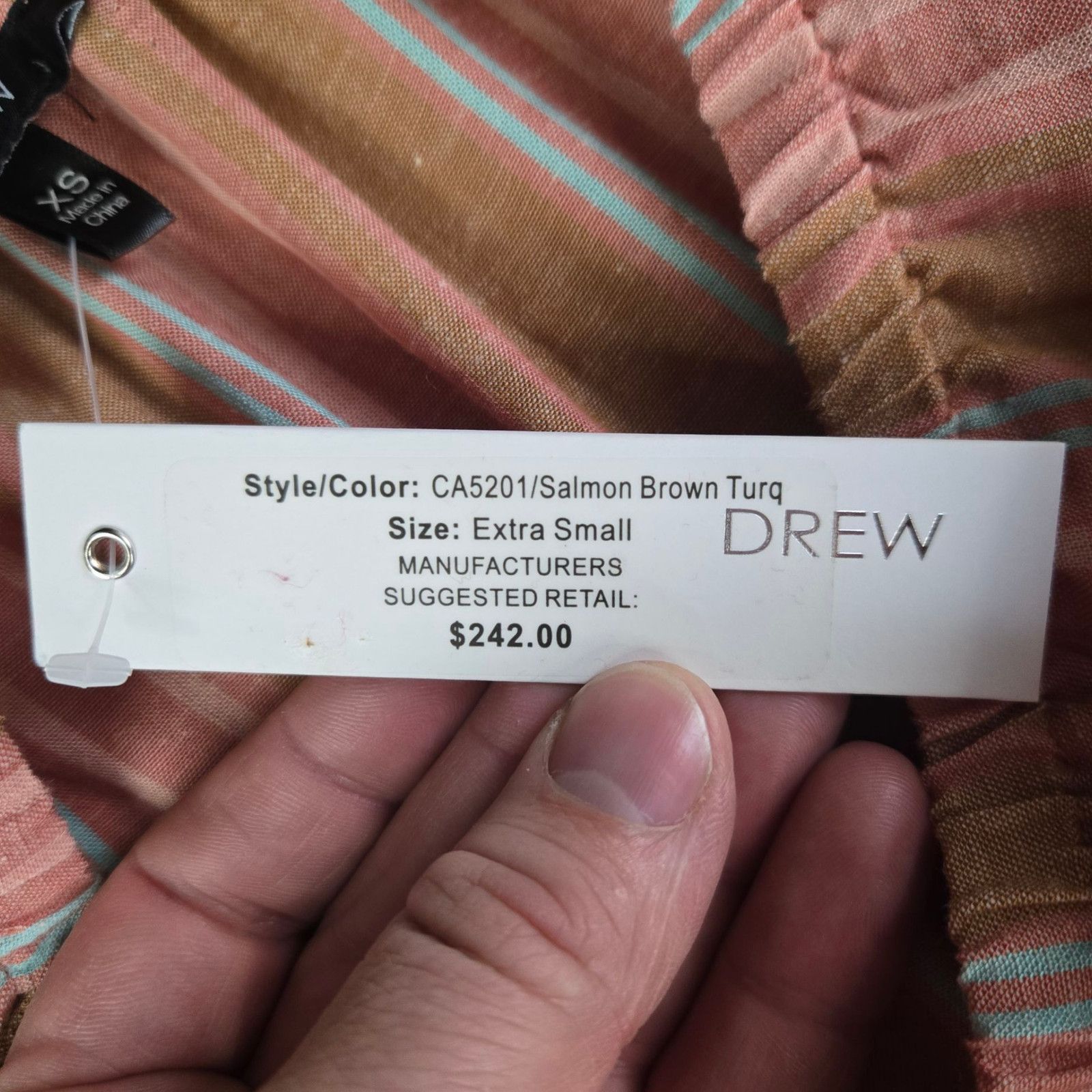 Drew Drew Strapless Striped Linen Blend Wide Leg Jumpsuit Size XS Size 26" / US 2 / IT 38 - 11 Thumbnail