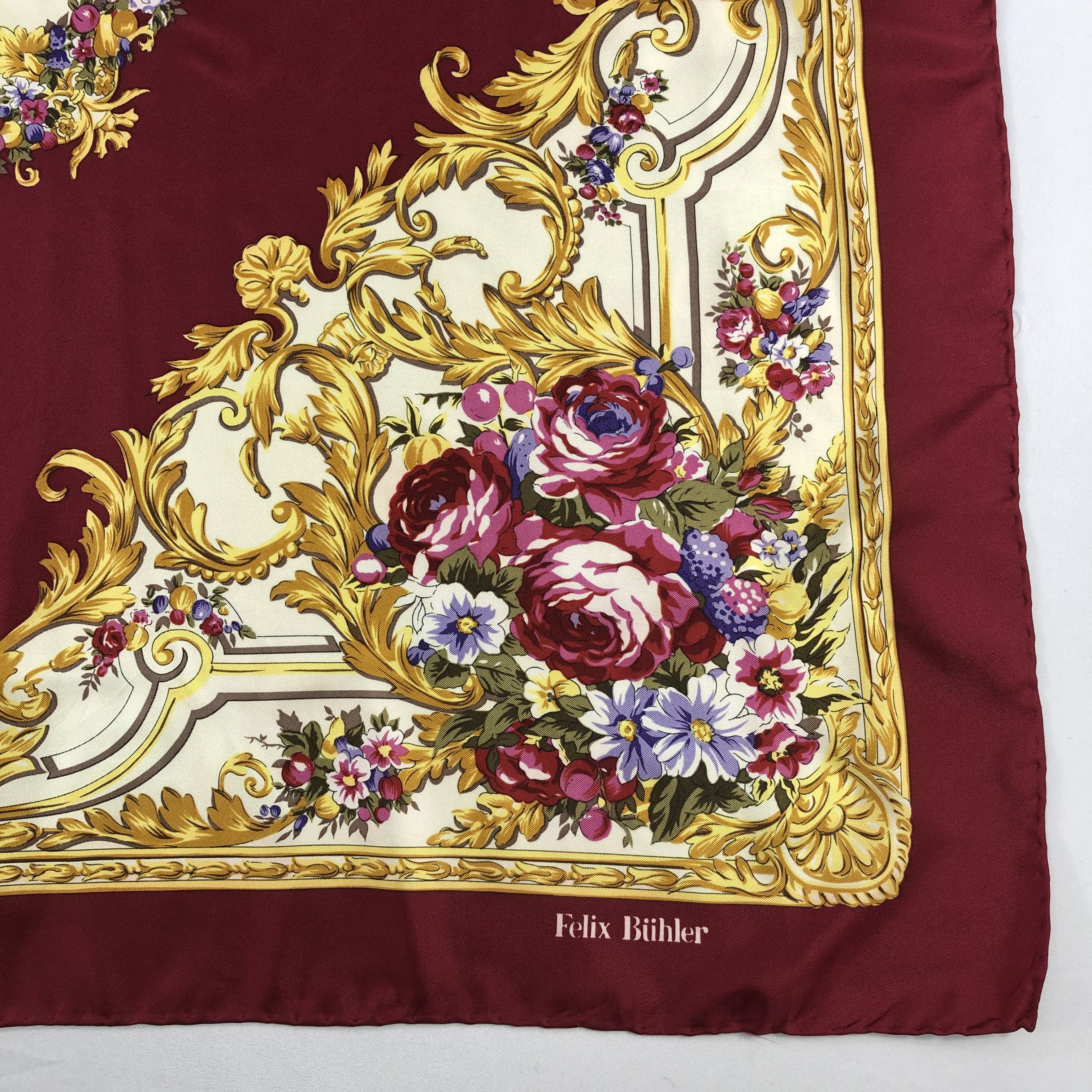 Vintage Vintage Felix Buhler Silk Scarf Size ONE SIZE - 4 Thumbnail