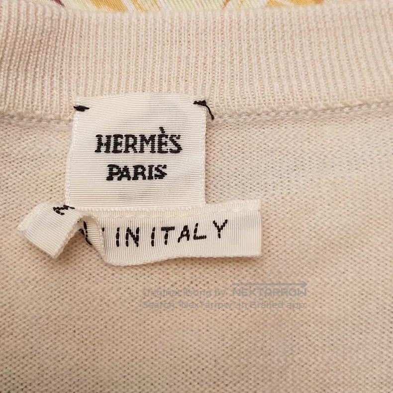 Hermes Hermes Silk-wool blend printed patterned round-neck knitwe Size XXS / US 00 / IT 34 - 3 Thumbnail