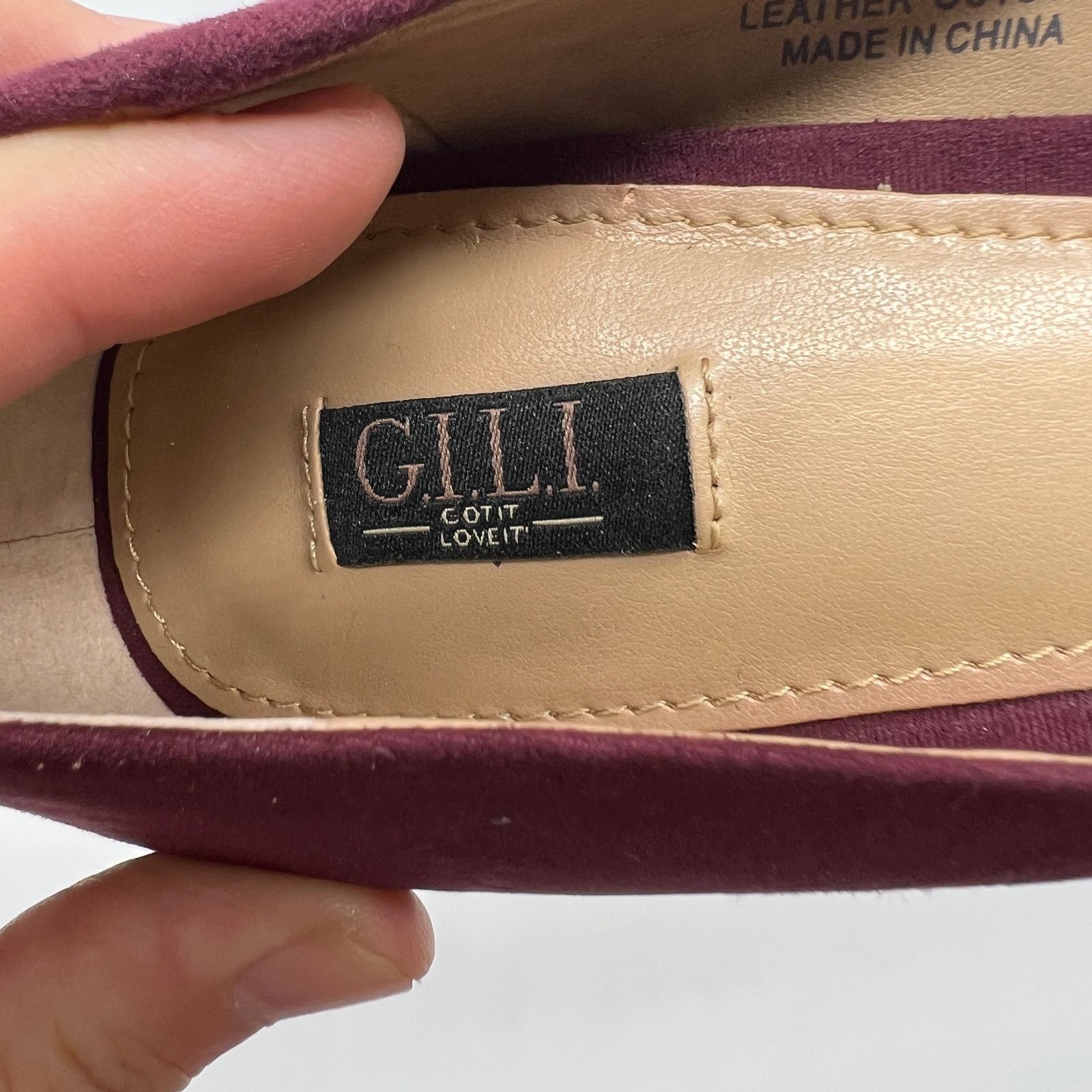 Other G.I.L.I. Women Heel Size 6 M Pointed Toe Pumps Jill Burgundy Size US 6 / IT 36 - 6 Thumbnail