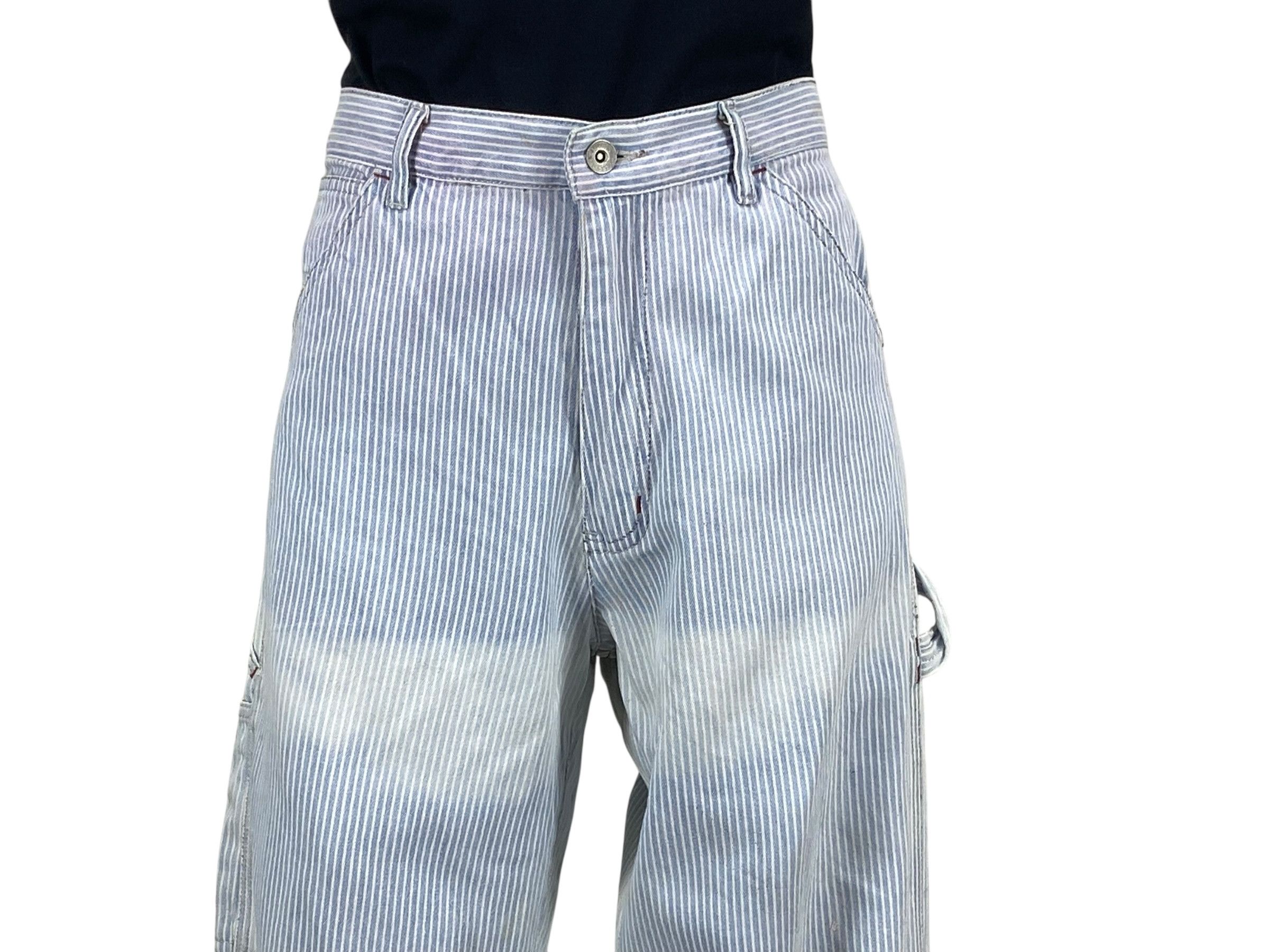 Japanese Brand Vale Carpenter Jeans Stripes Hickory Jeans Size US 30 / EU 46 - 3 Thumbnail