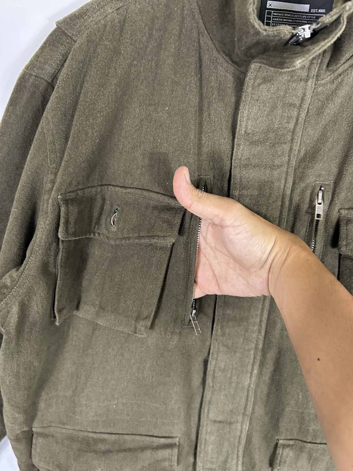 Japanese Brand 🔥TocToc Workwear Military Zipper Jacket Size US M / EU 48-50 / 2 - 8 Thumbnail