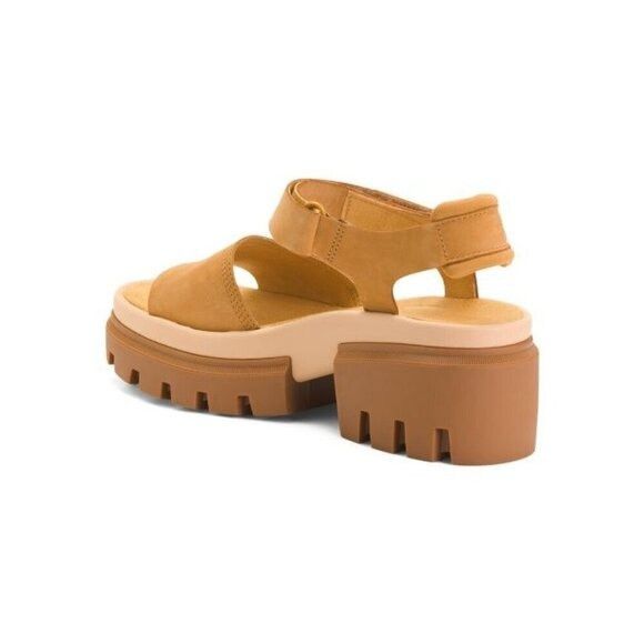 Timberland Timberland Womens Tan Suede Leather Strap Open Toe Lug Sole Size US 9 / IT 39 - 6 Thumbnail