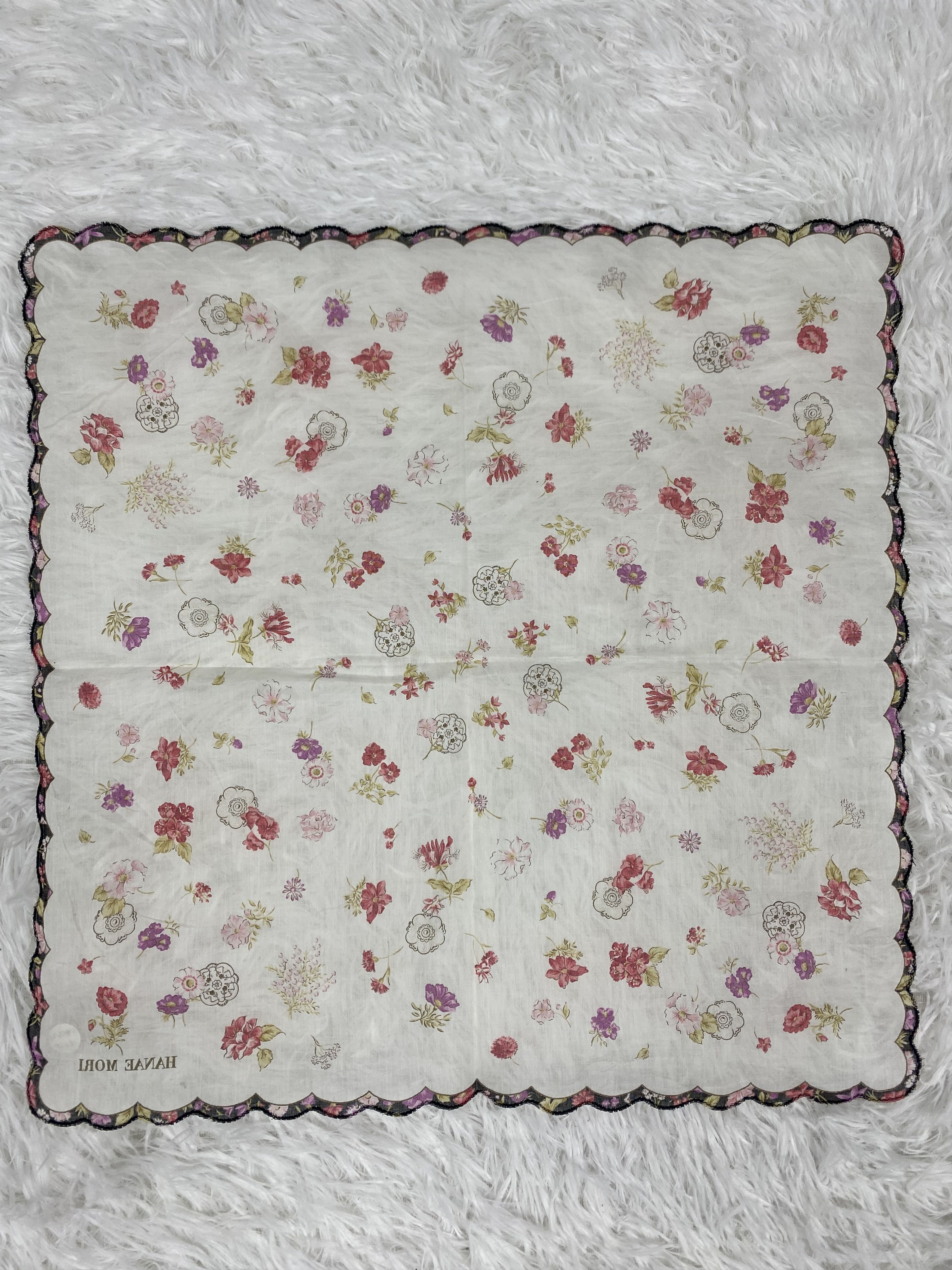 Hanae Mori × Vintage Vintage Hanae Mori Handkerchief Neckerchief PH0633 Size ONE SIZE - 4 Thumbnail