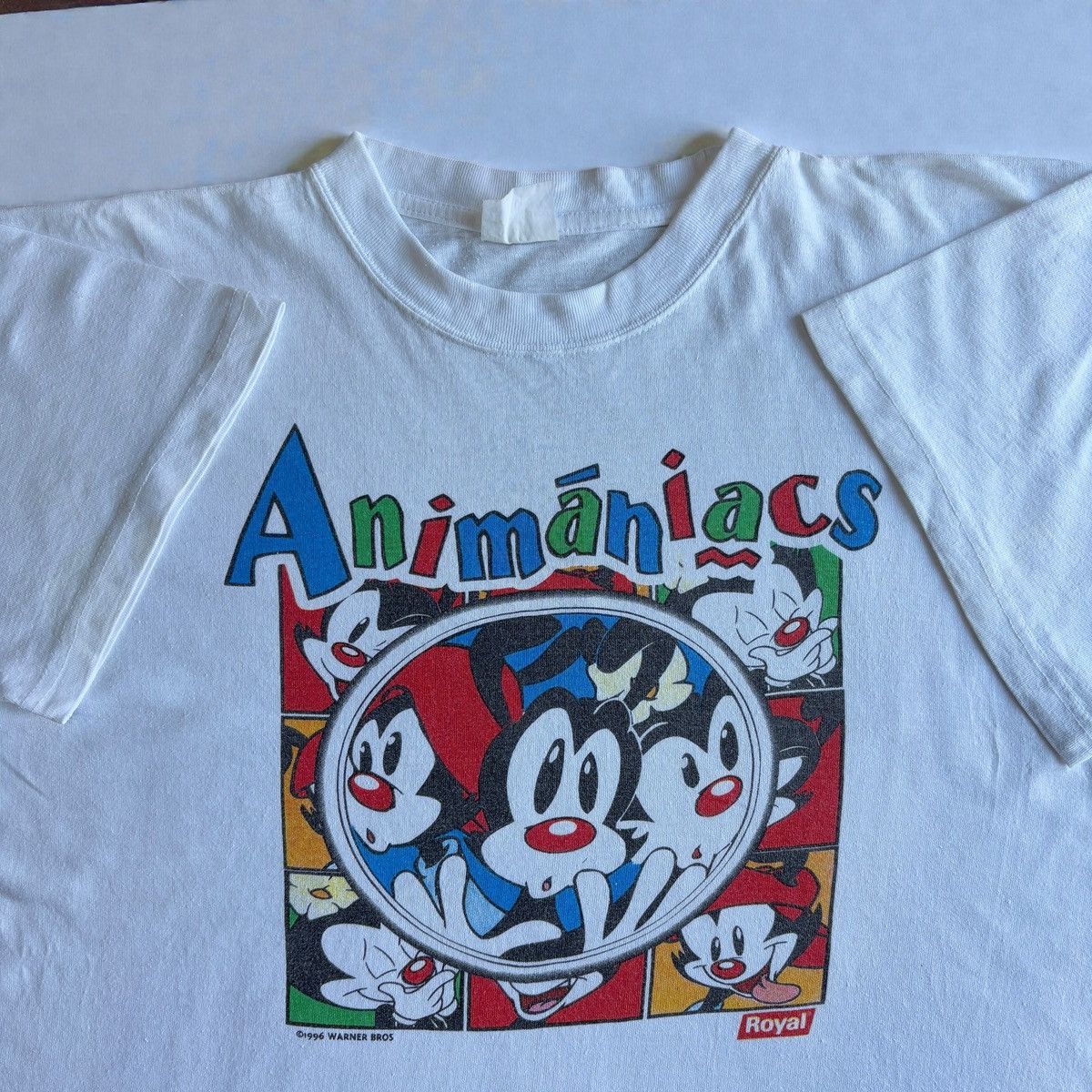 Warner Bros Vintage Cartoon Tee Animaniacs Warner Bros 1996 Size US XL / EU 56 / 4 - 3 Thumbnail