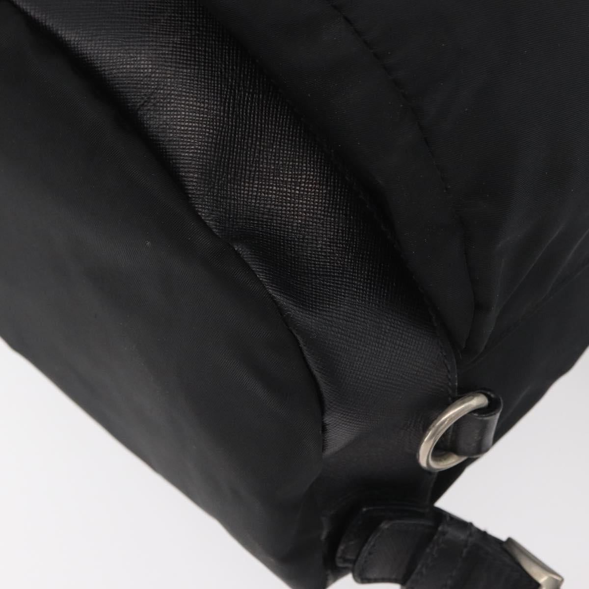PRADA Backpack Nylon Black Silver Auth 176629 - Jerrillo