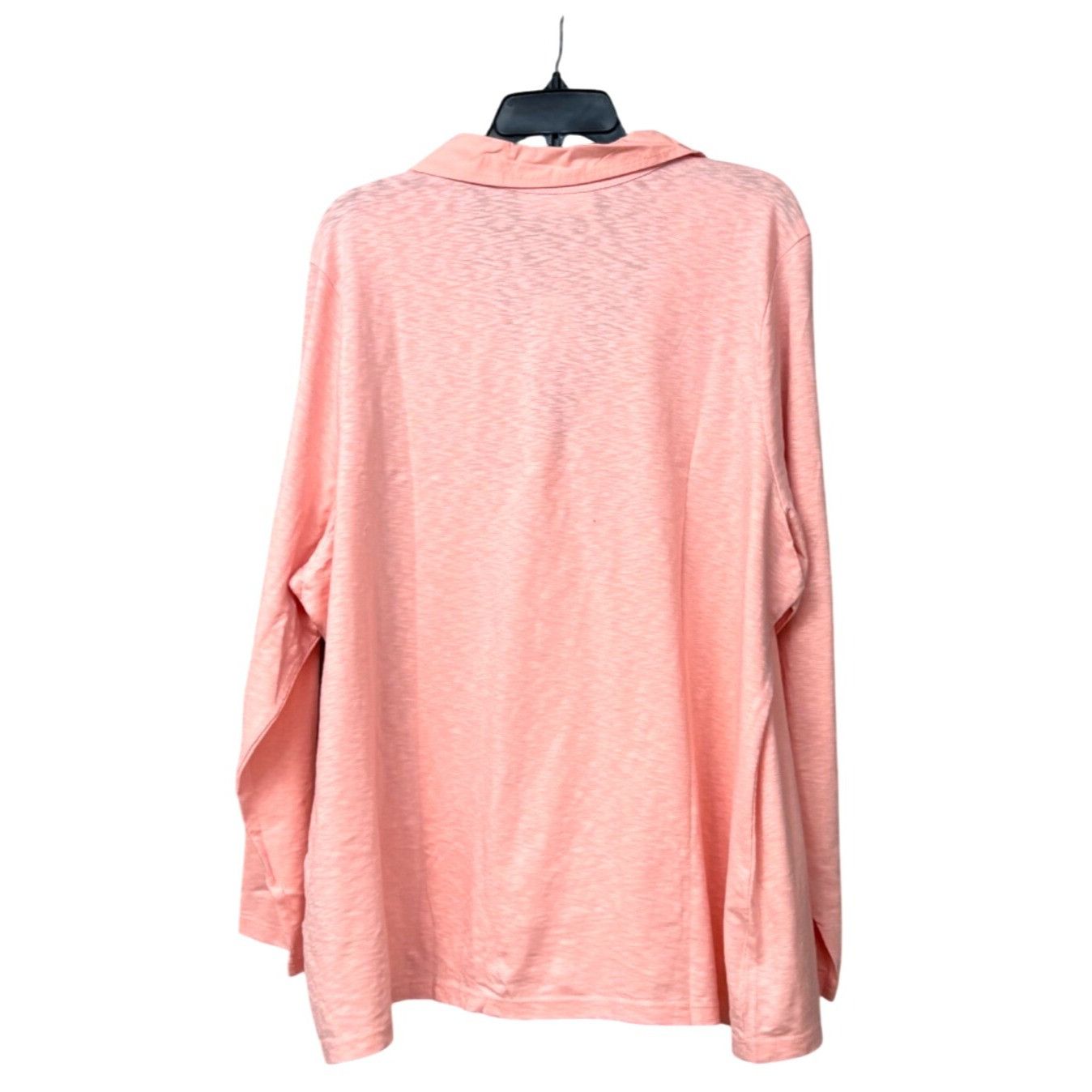 Other Karen Scott Size Cotton Open-Neck Polo Top, Coral Ice, 3X Size ONE SIZE - 9 Thumbnail