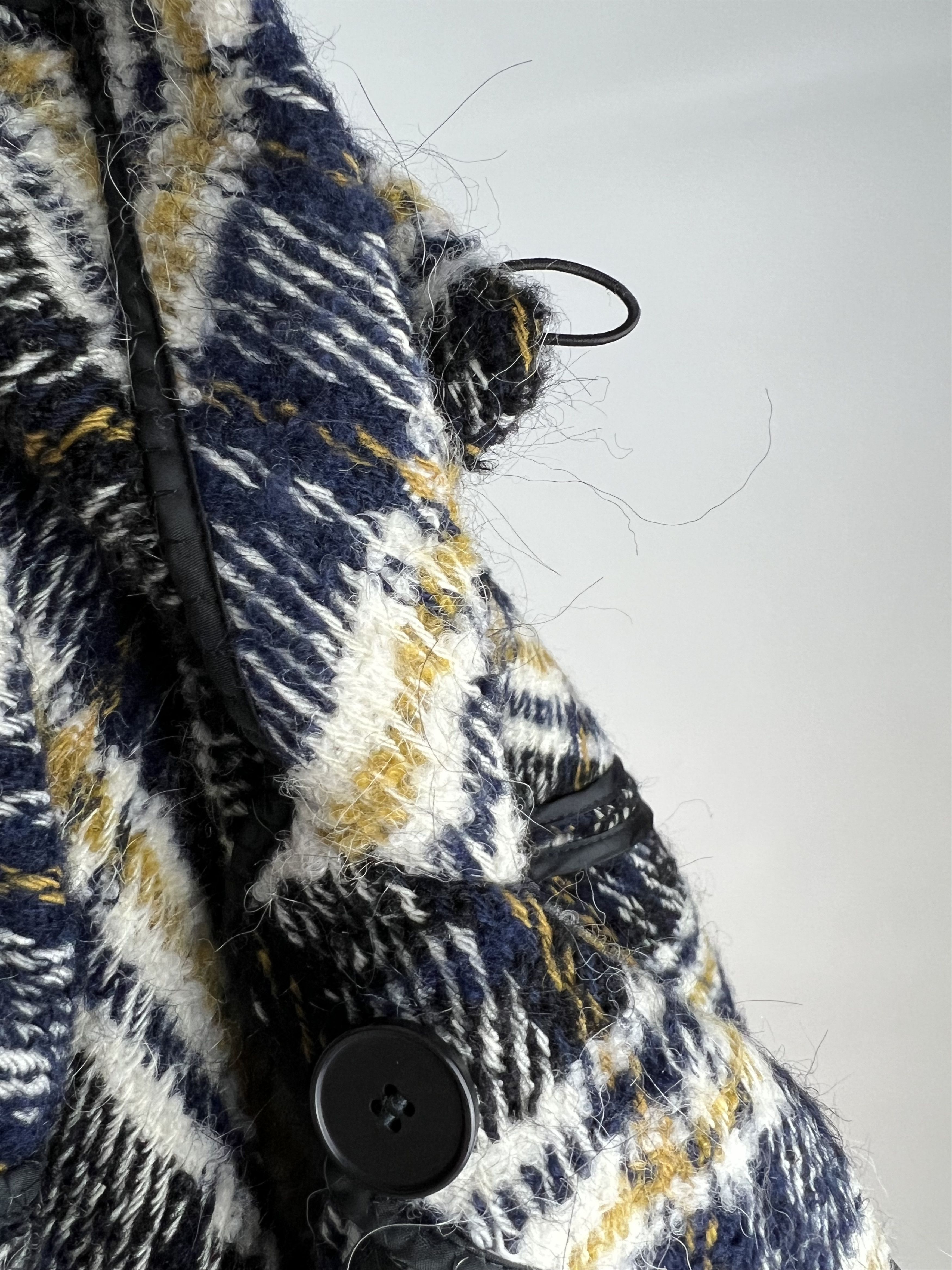 Maje Maje Wool Alpaca Checked Coat Size 0 Oversized Size XS / US 0-2 / IT 36-38 - 6 Thumbnail