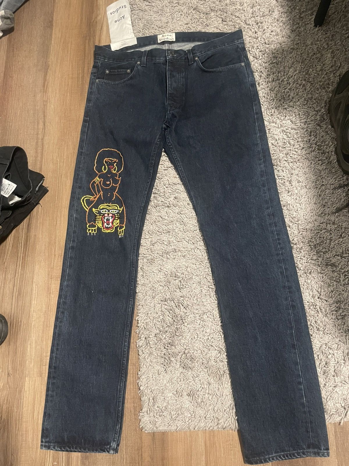 Acne studios roc drake slim fit jeans 36•34