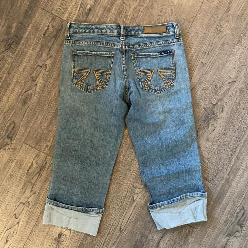 Studio Seven Seven7 Premium Capri Cuffed Jeans, Size 27 Size 27" / US 4 / IT 40 - 2 Thumbnail