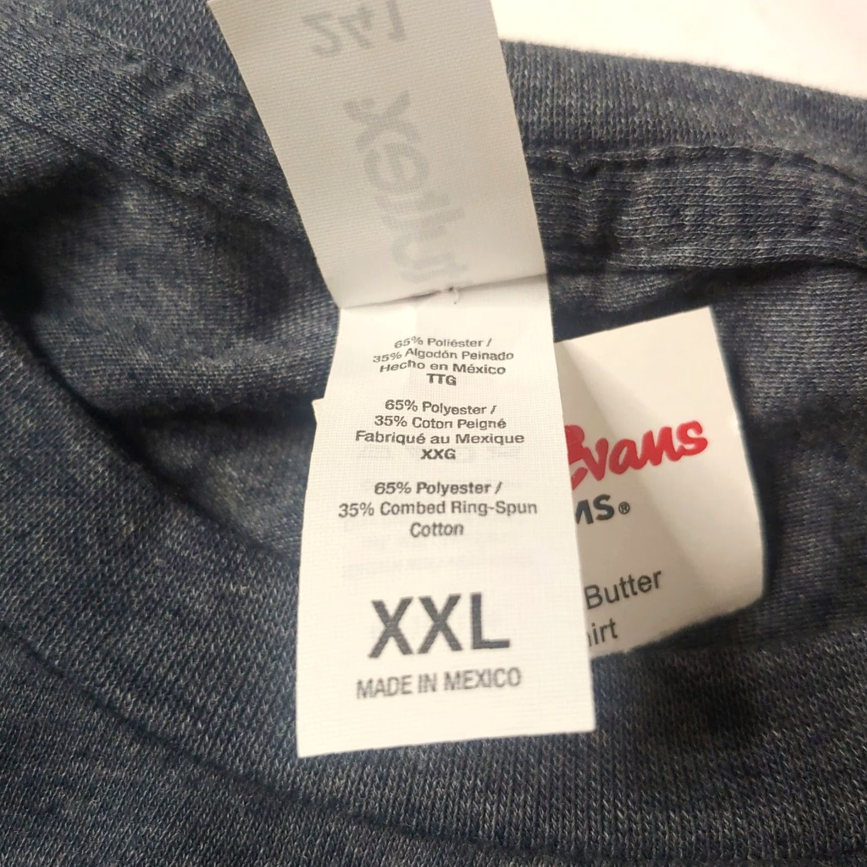 Tultex Bob Evans Shirt XXL Life Is Butter With Hotcakes Breakfast Food NEW Shirt Men XXL Gray Size US XXL / EU 58 / 5 - 6 Thumbnail