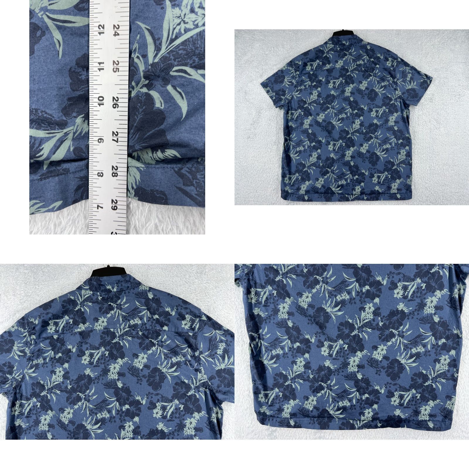 Vintage VINTAGE Mutual Weave Shirt Mens 2XL Blue Floral Button-Up Cotton Blend Pocket Beach Size US XXL / EU 58 / 5 - 9 Thumbnail