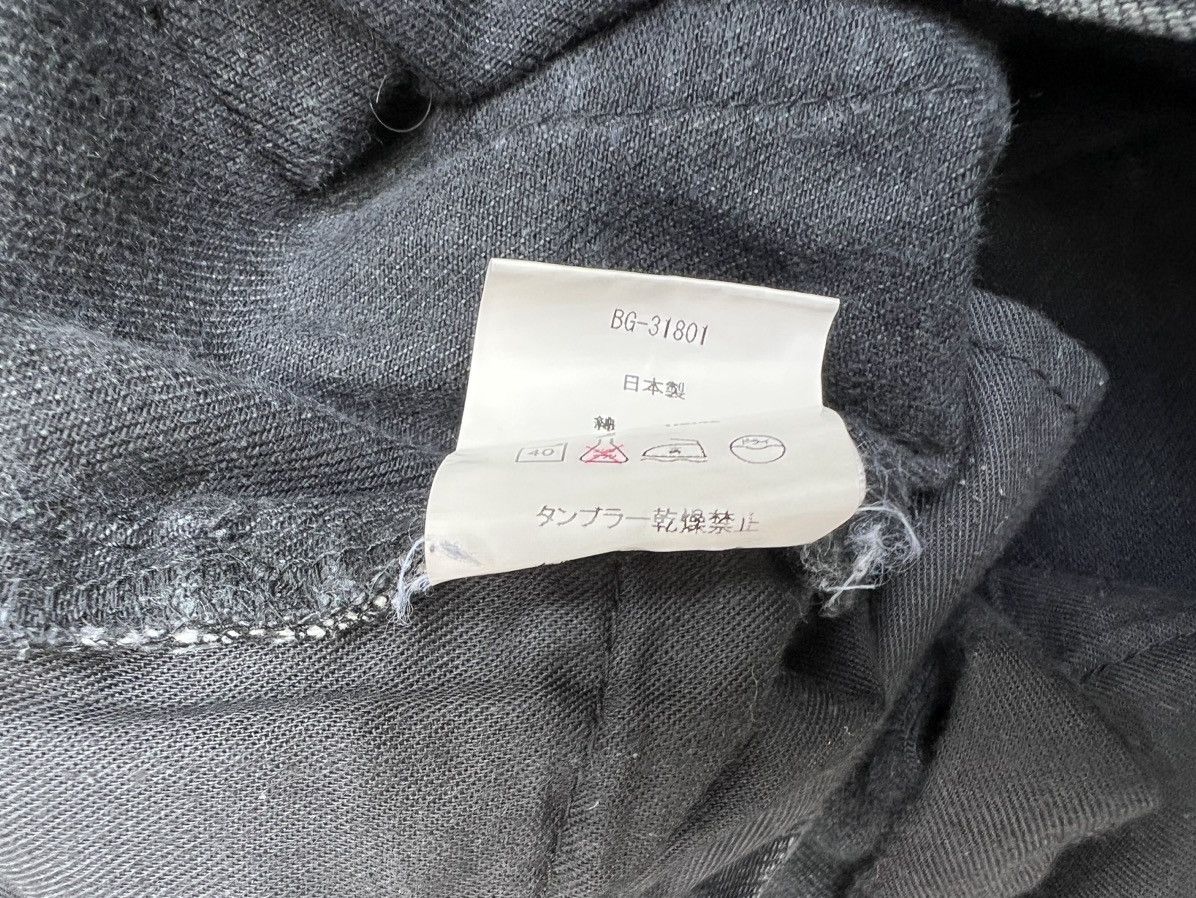Bukht Bukht Japan Faded Black Selvedge Denim Cropped Flare Jeans Size US 30 / EU 46 - 25 Thumbnail
