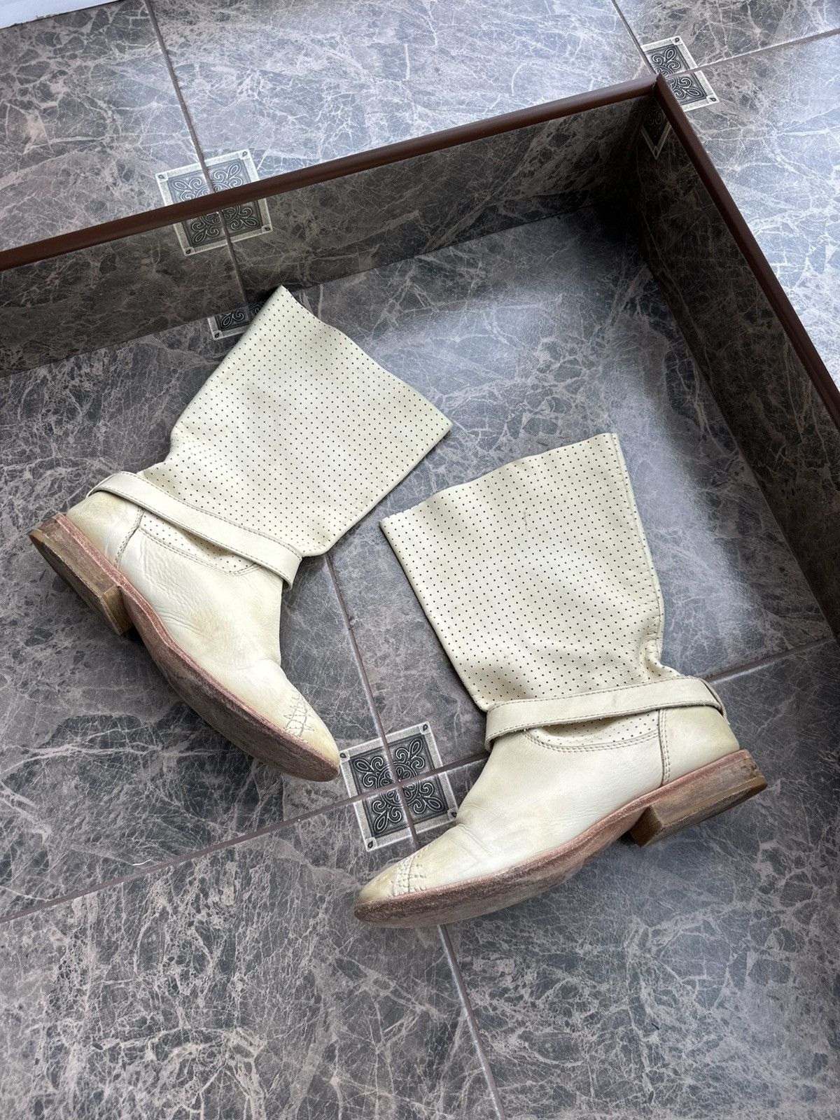 Marithe + Francois Girbaud Vintage Marithé François Girbaud Leather Ankle Boots Women Size US 8.5 / IT 38.5 - 7 Thumbnail