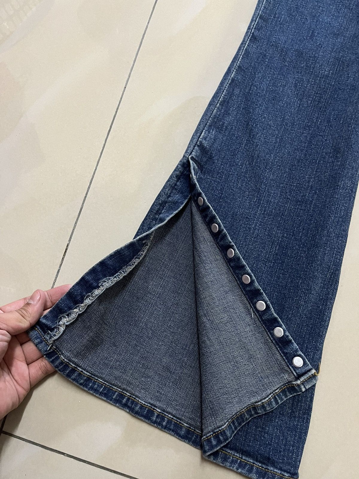 Tornado Mart Flare Jeans comoco Iron star bead wideleg Size US 29 - 4 Thumbnail
