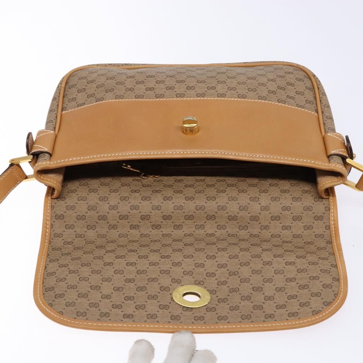 Gucci GUCCI Micro GG Supreme Shoulder Bag Pvc Beige Gold Size ONE SIZE - 15 Thumbnail