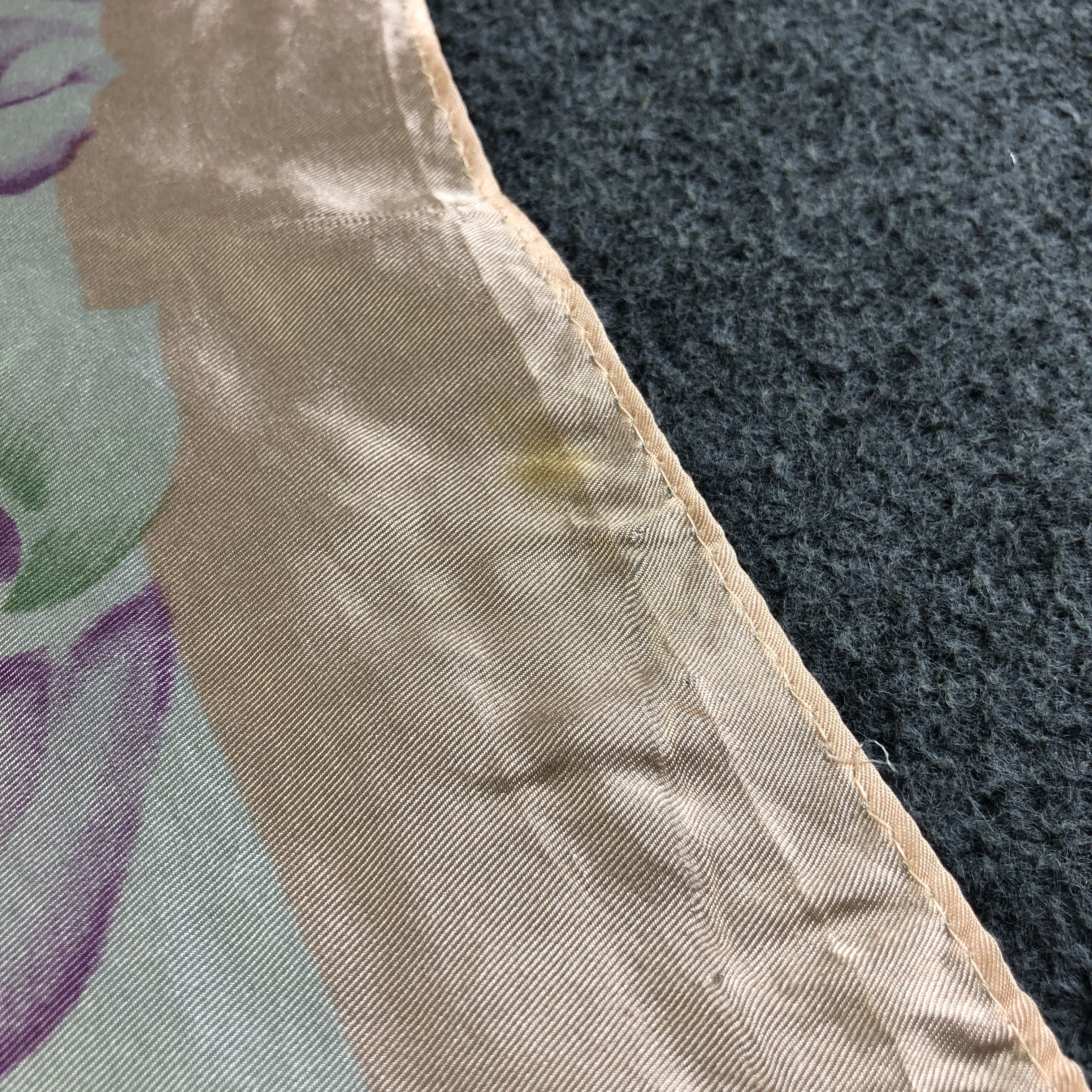Carven Carven Floral Hand Rolled Silk Scarf M999 Size ONE SIZE - 8 Thumbnail