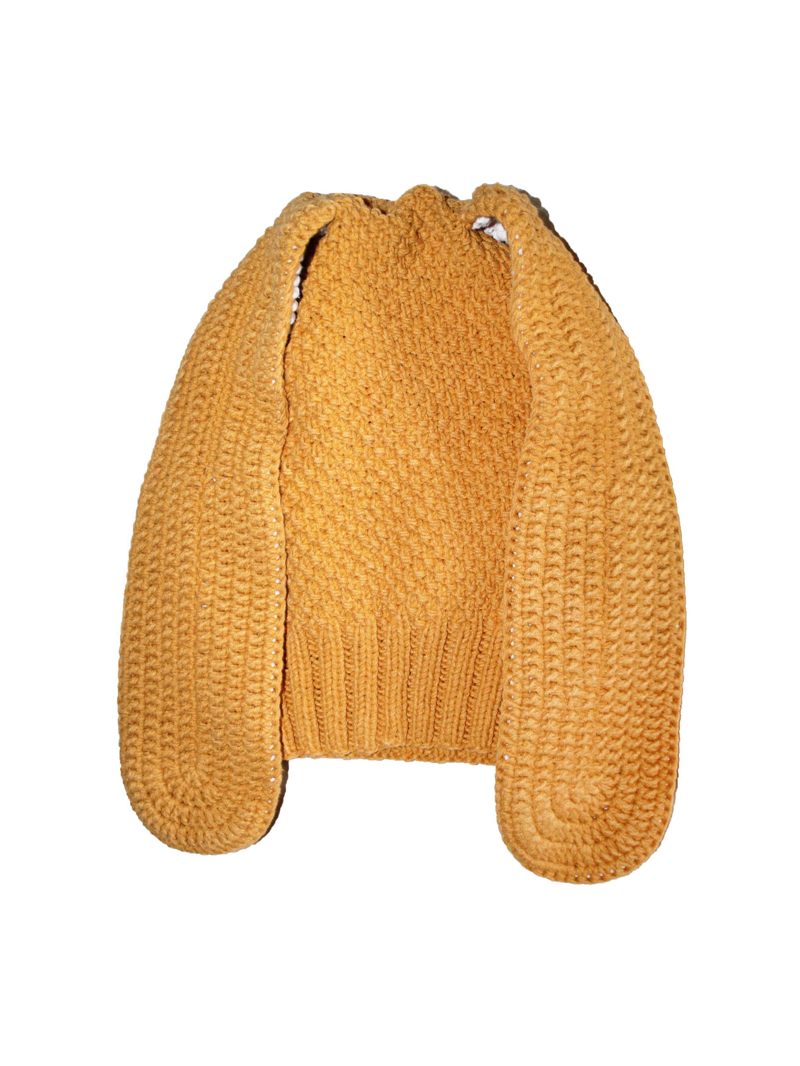 Homespun Knitwear Balaclava mask with skull and ears, hand knitted Size ONE SIZE - 5 Thumbnail