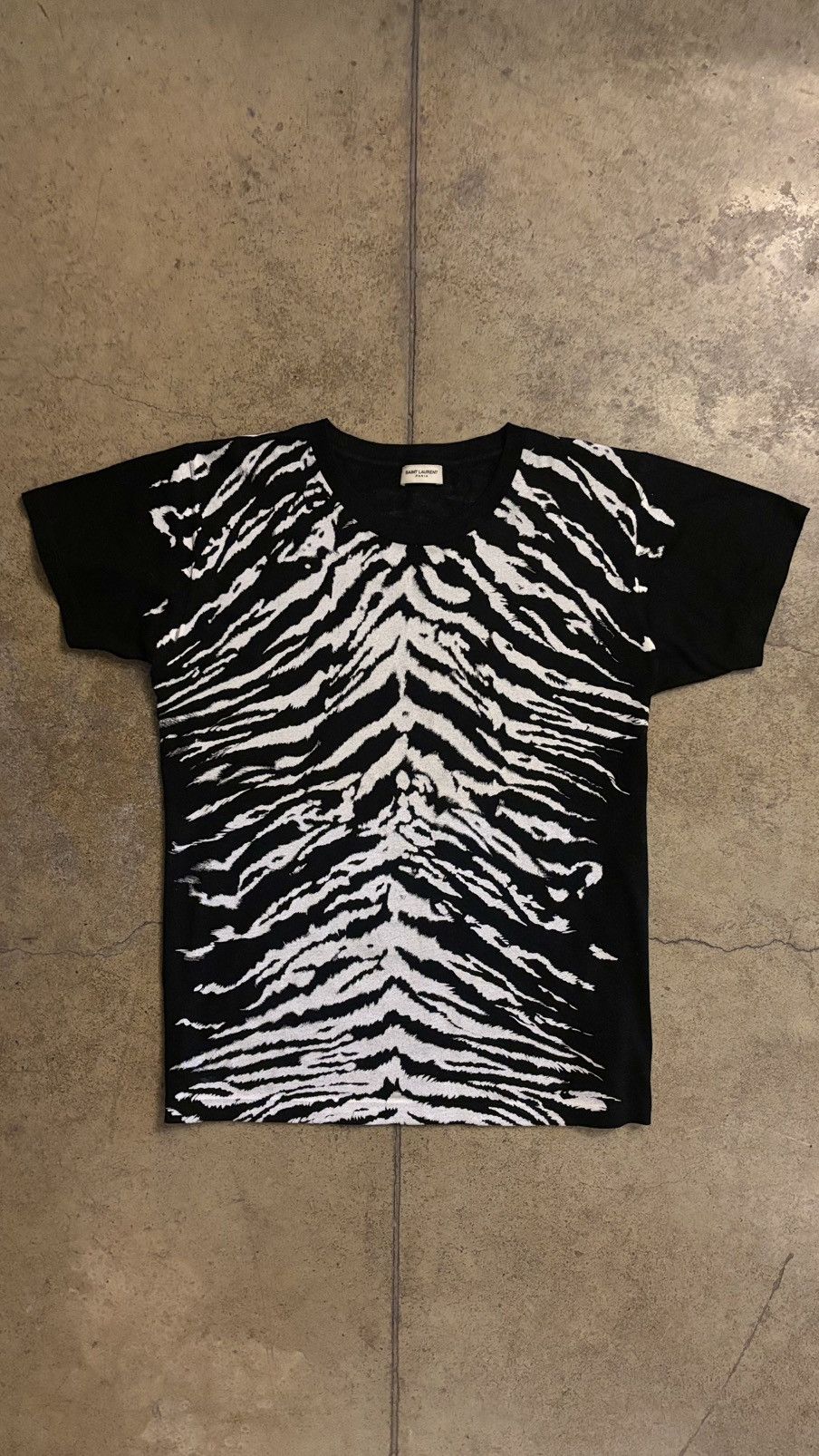saint laurent paris ss13 tiger tee by hedi slimane