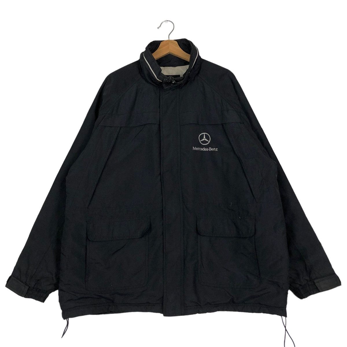 Japanese Brand 🔥VINTAGE LIGHT PUFFER BOMBER JACKET MERCEDES-BENZ BIG LOGO Size US L / EU 52-54 / 3 - 1 Thumbnail