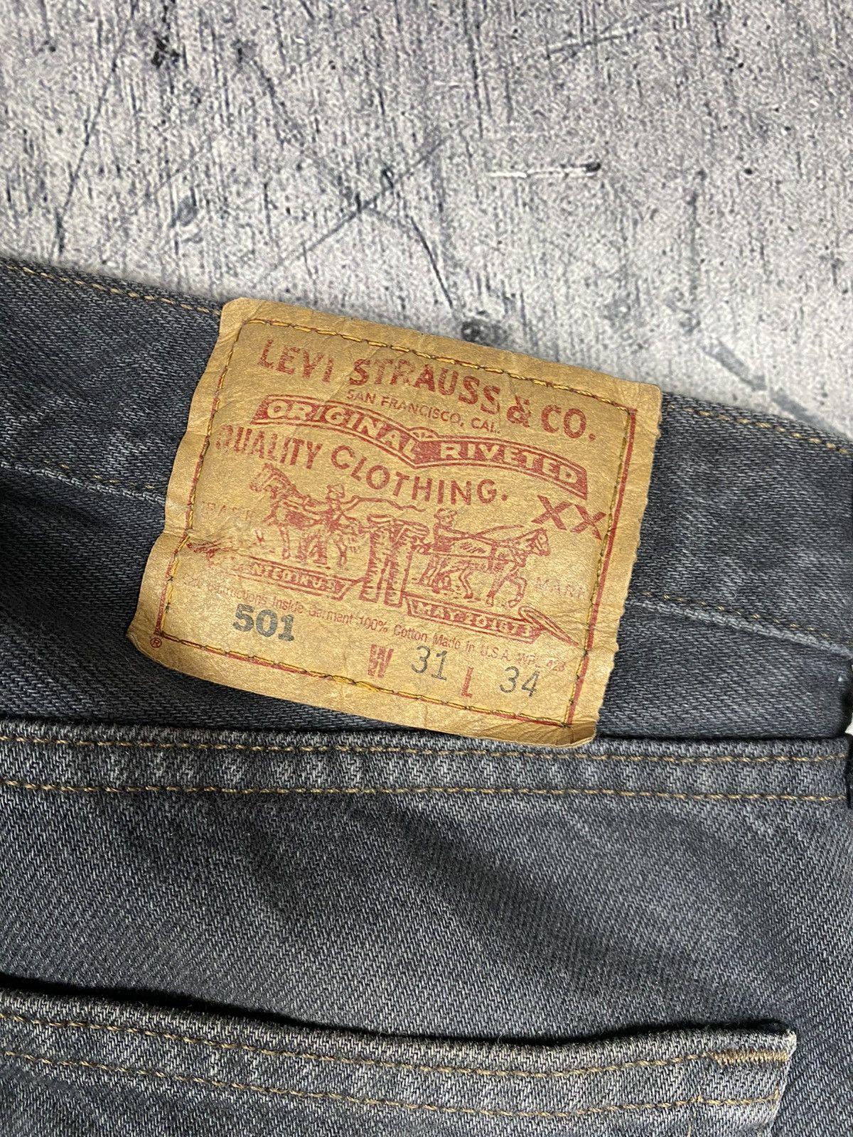 Levi's × Vintage Vintage 90s Levi’s 501 Made In USA Jeana Denim Pants Size US 31 - 5 Thumbnail
