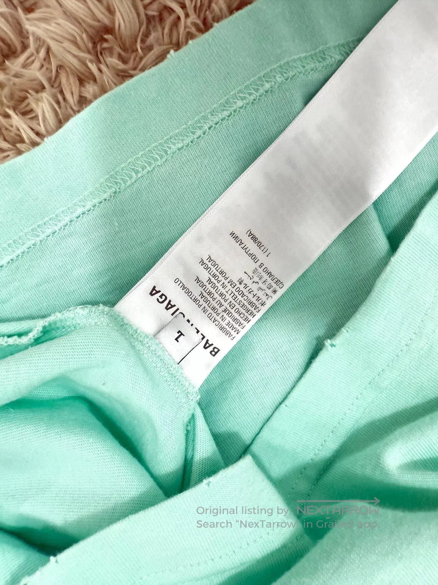 Balenciaga Balenciaga Unisex Oversize Green Top. Size US M / EU 48-50 / 2 - 3 Thumbnail