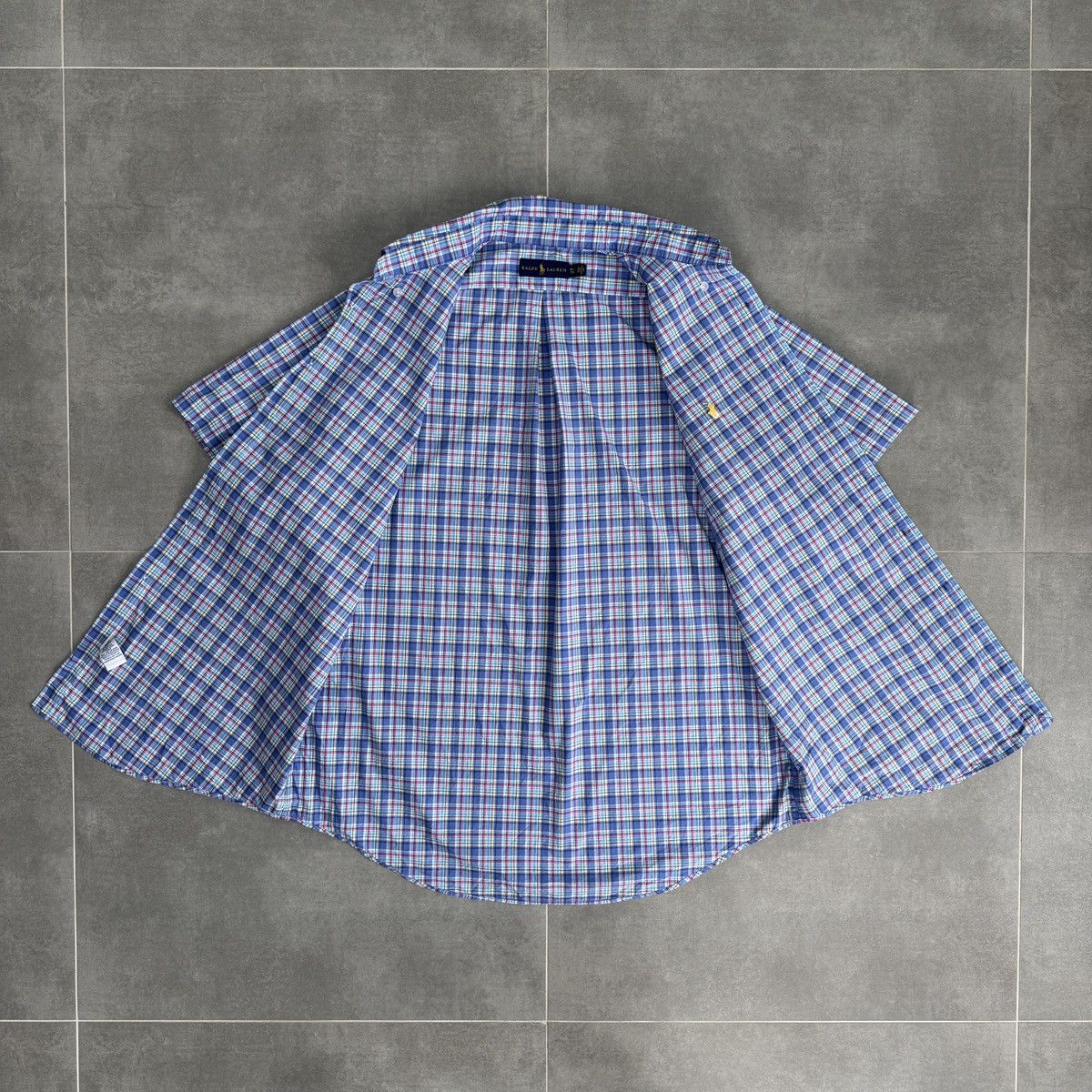Polo Ralph Lauren × Vintage Polo Ralph Lauren PRL Checked Button Shirt Short Sleeve Size US XL / EU 56 / 4 - 8 Thumbnail