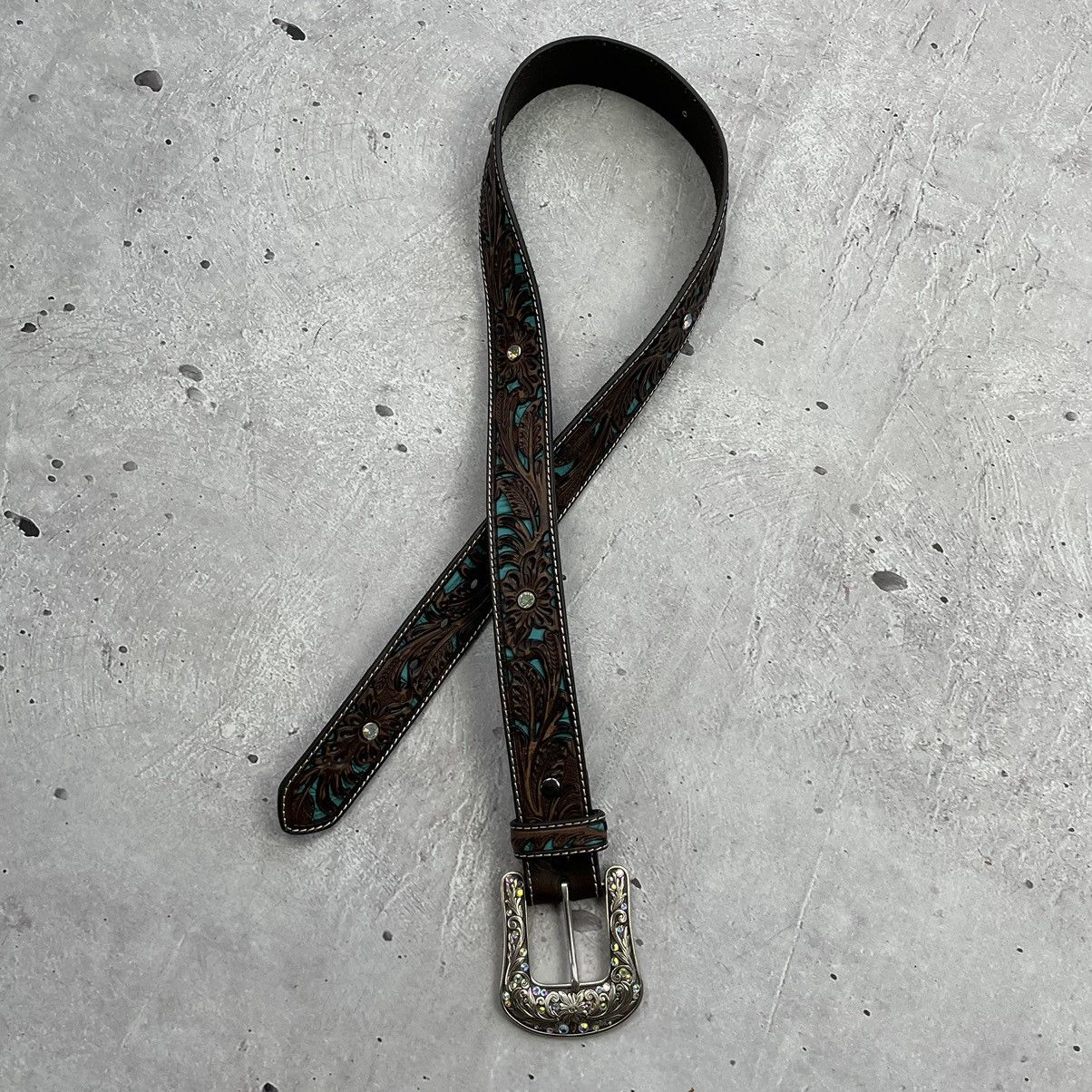 Ariat × Japanese Brand Hype Ariat brown leather belt style hysteric glamour y2k Size ONE SIZE - 5 Thumbnail