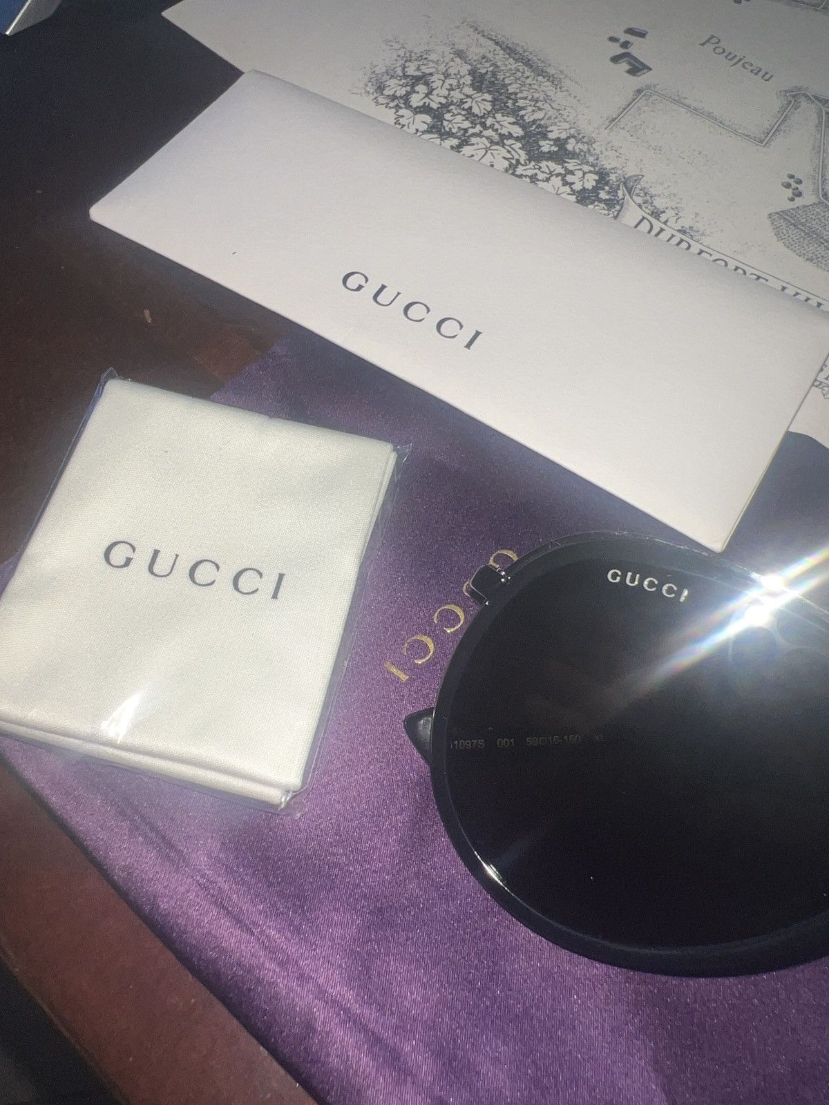 Gucci Gucci Aviator Frame Sunglasses Size ONE SIZE - 5 Thumbnail