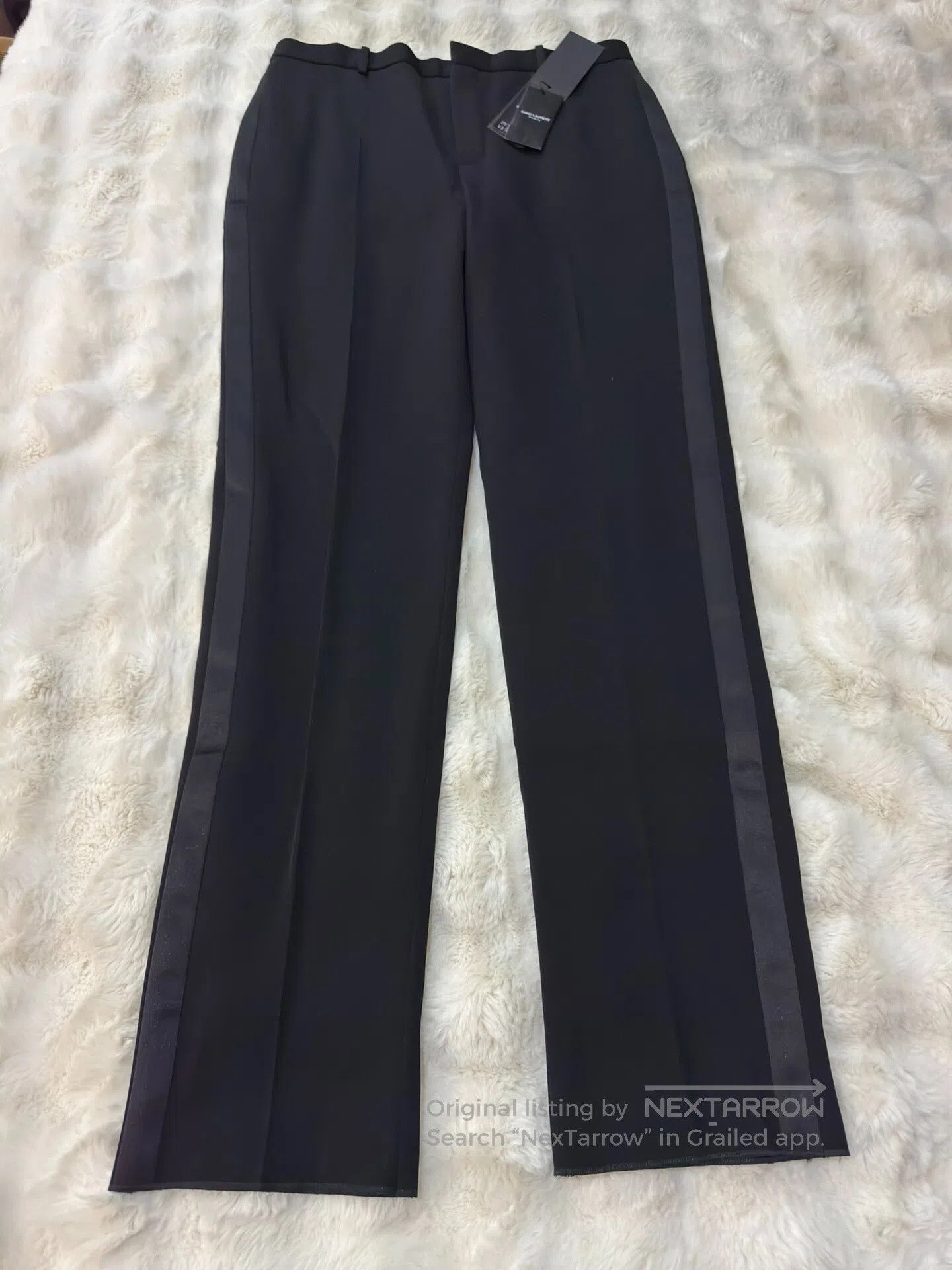Saint Laurent Paris Saint Laurent Paris Tapered Dress Pants| Size US 34 / EU 50 - 1 Thumbnail