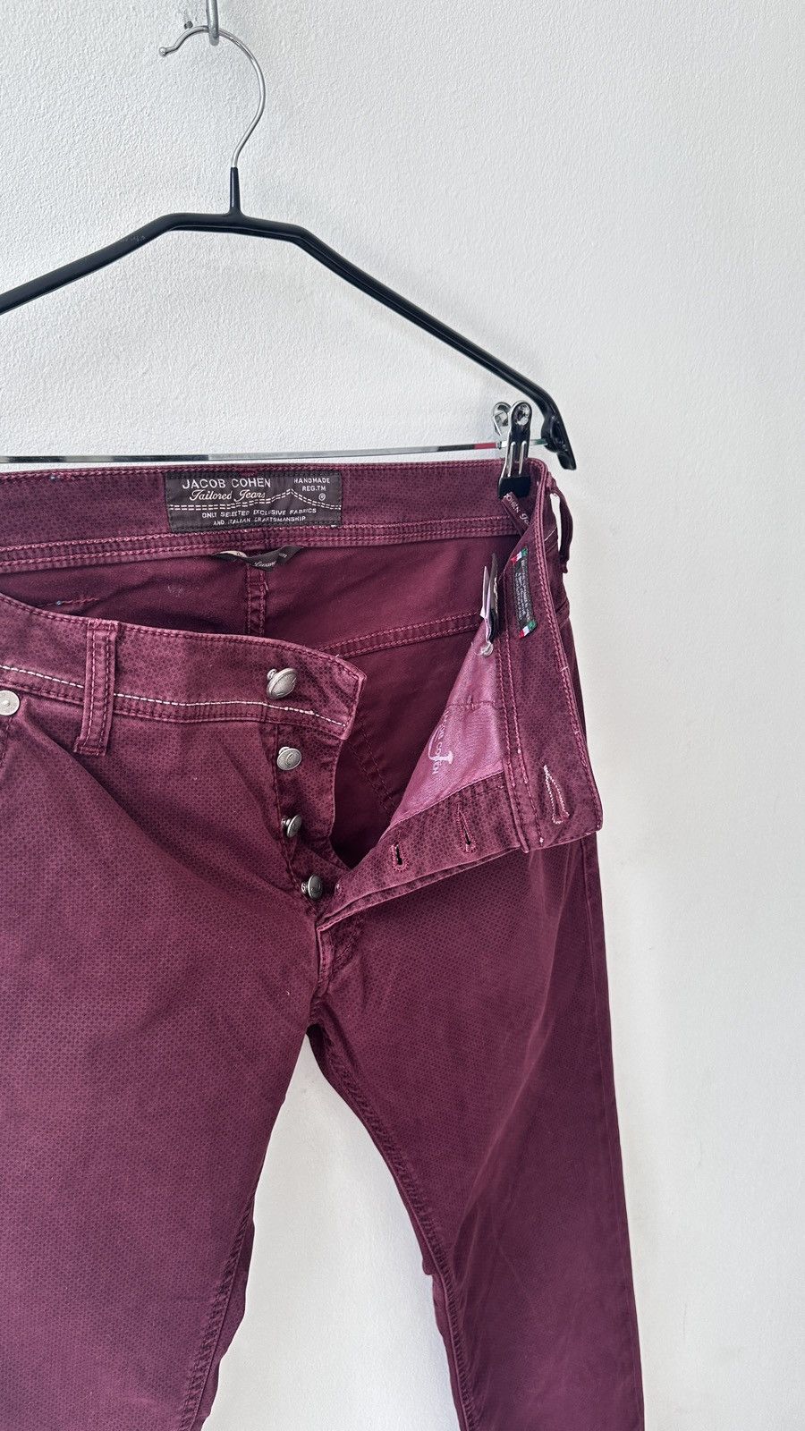 Jacob Cohen Jacob Cohen 613 Comfort Trousers Chinos Micro Pattern Sz 32 Size US 32 / EU 48 - 11 Thumbnail