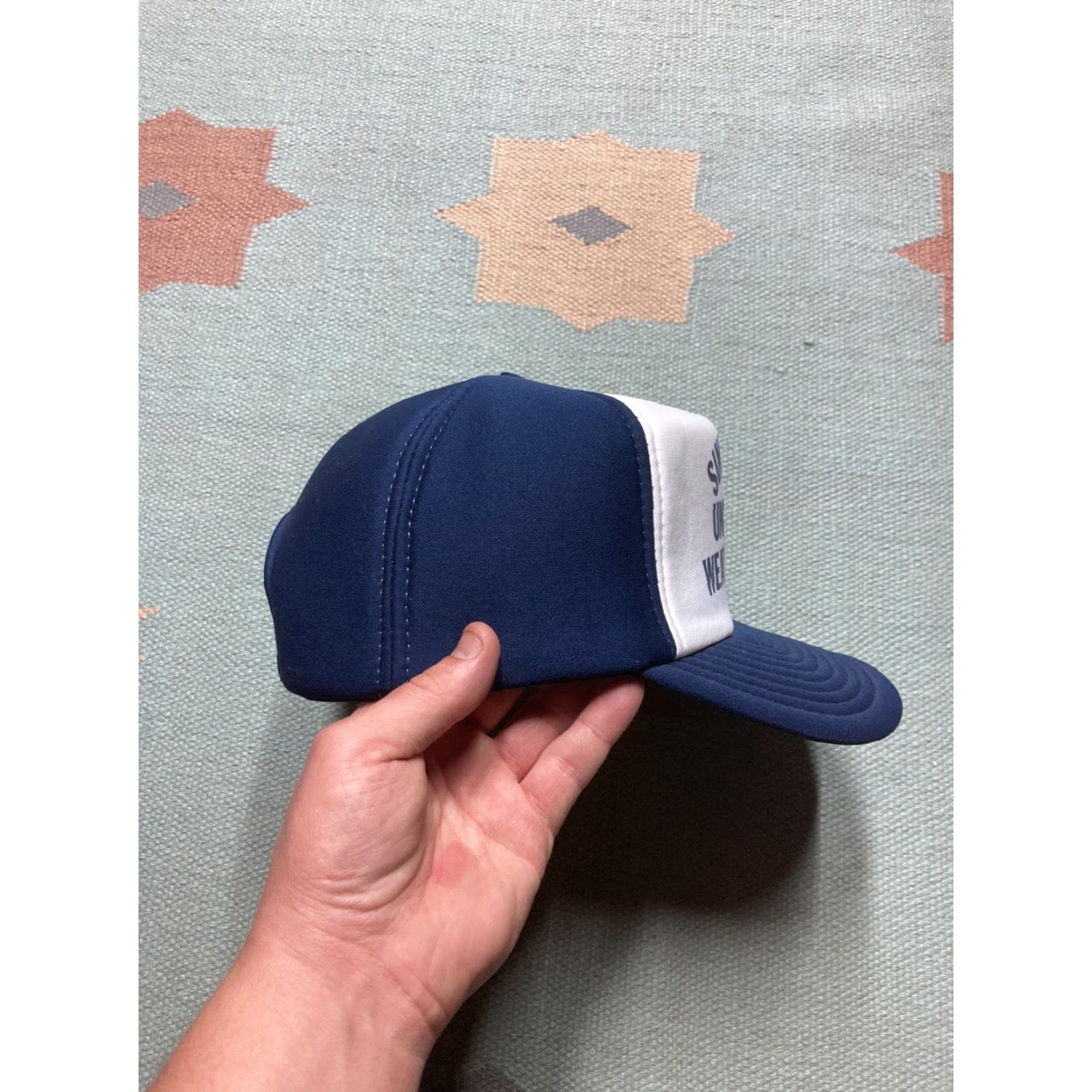 Vintage VINTAGE Universal SnapBack Hat Cap Since 1923 Adjustable University Blue Mens Adjustable Snapback Hat Size ONE SIZE - 8 Thumbnail