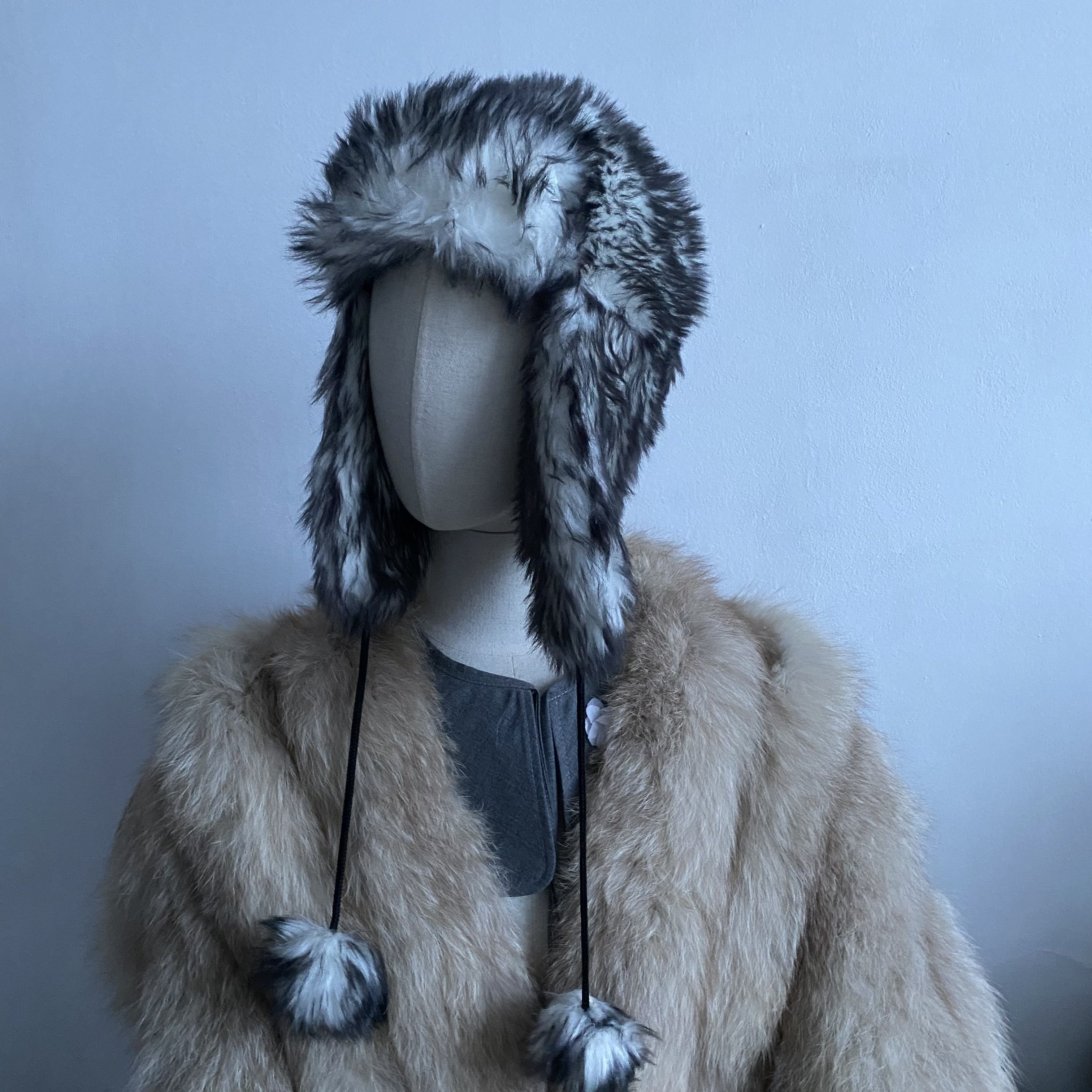 Hysteric Glamour Vintage 2000s Winter Faux Fur Hat Y2K Ushanka Japanese Size ONE SIZE - 5 Thumbnail