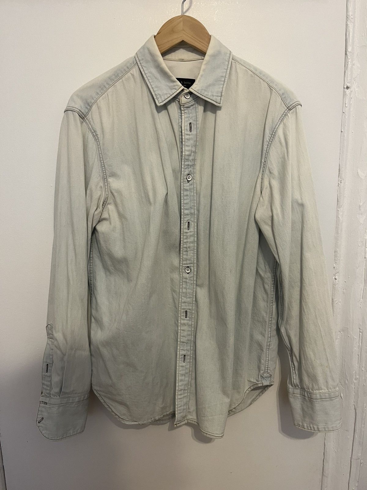 Rag & Bone Fit 3 light wash denim shirt Size US M / EU 48-50 / 2 - 1 Thumbnail