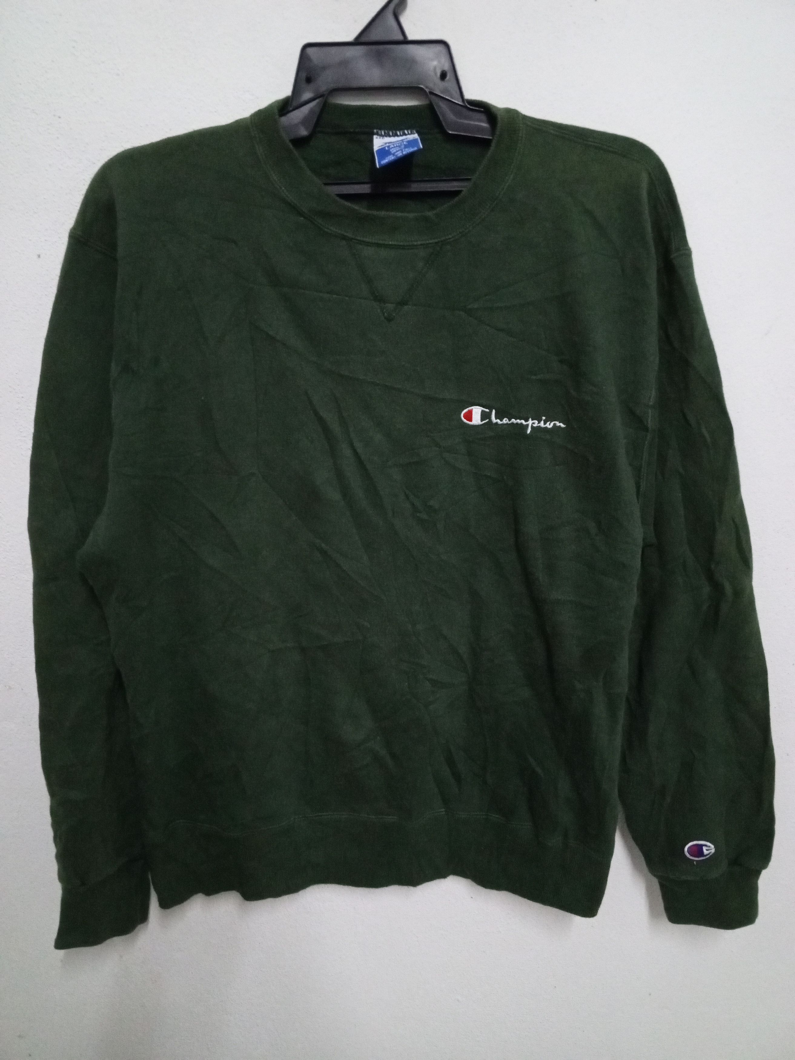 Champion { 90s vintage} champion green sweatshirt Size US XL / EU 56 / 4 - 1 Thumbnail