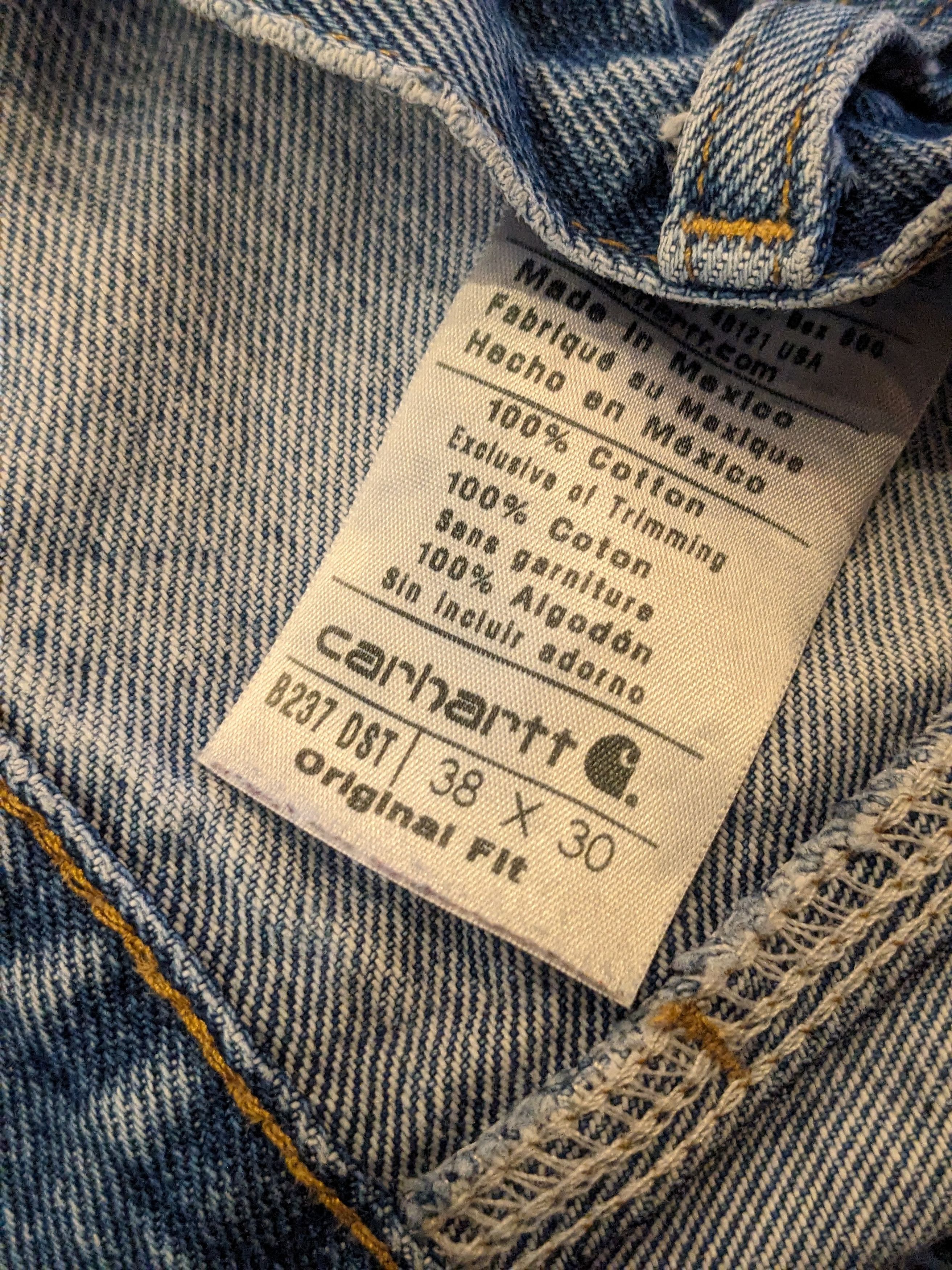 Carhartt × Vintage Vintage Carhartt B237 DST Original Fit 38 x 30 Denim Jeans Size US 38 / EU 54 - 10 Thumbnail