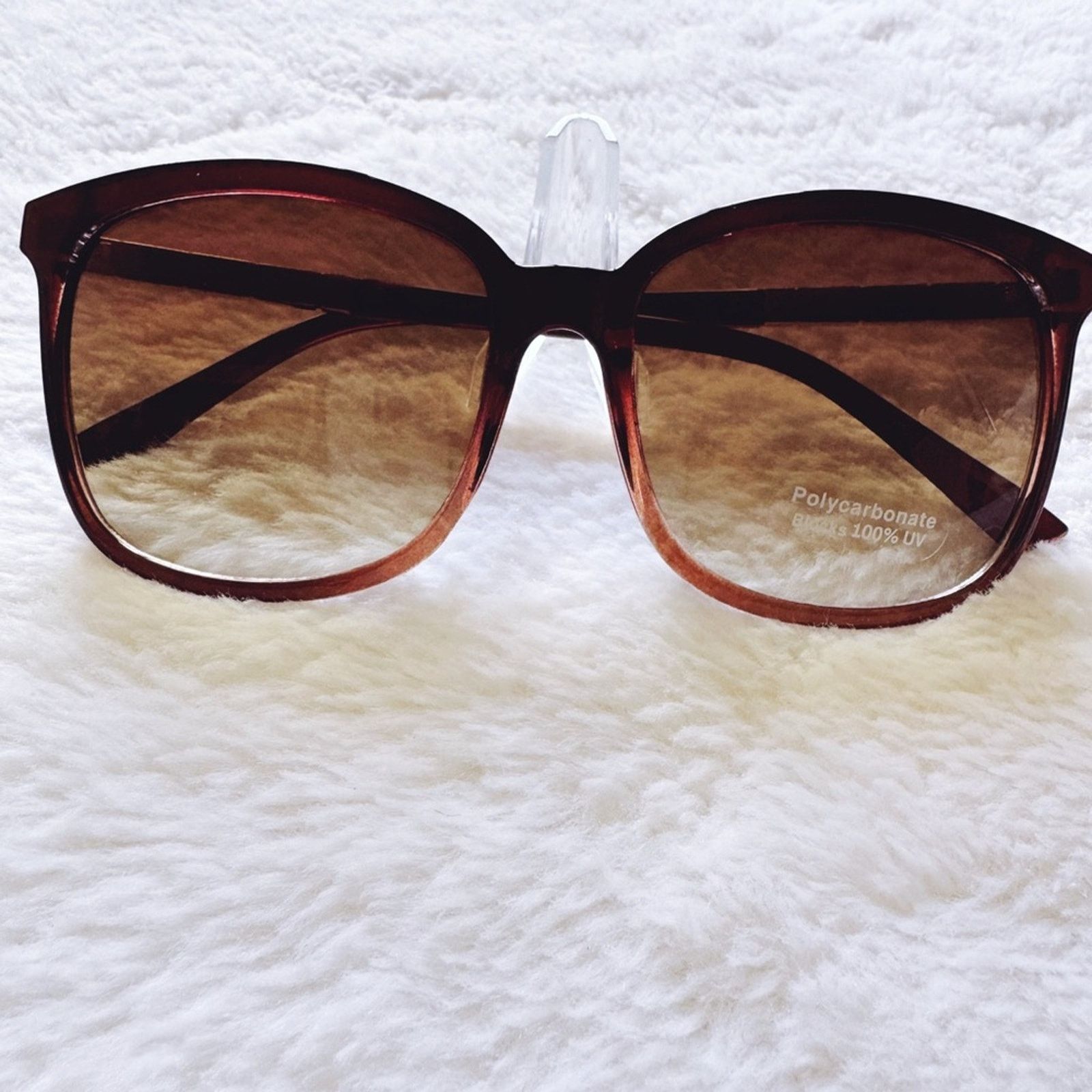 Other Joanne Clear Brown Square Sunglasses Size ONE SIZE - 3 Thumbnail