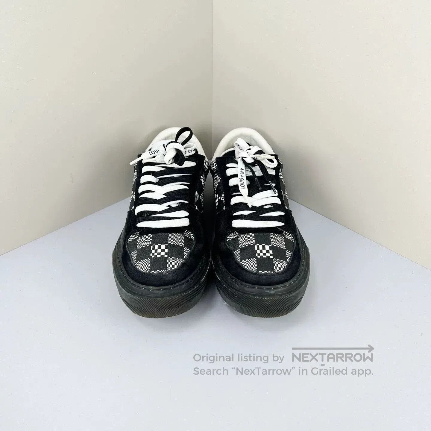 Louis Vuitton louis vuitton ollie black checkerboard sneakers. Size US 7 / EU 40 - 2 Thumbnail
