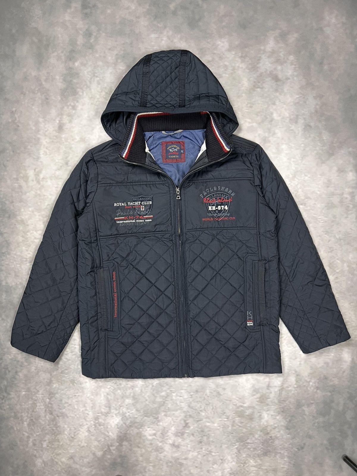 Paul & Shark Paul & Shark Wmn Petite Quilted Hooded Jacket XS-S Riri Zip Size S / US 4 / IT 40 - 2 Thumbnail