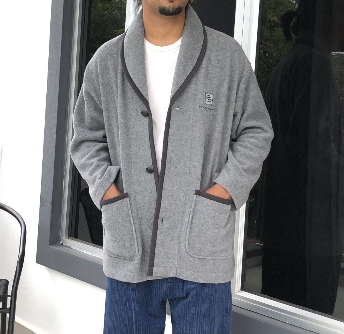 Pierre Balmain Pierre Balmain Paris Men Fleece Cardigan Casual Jacket Size US M / EU 48-50 / 2 - 5 Thumbnail