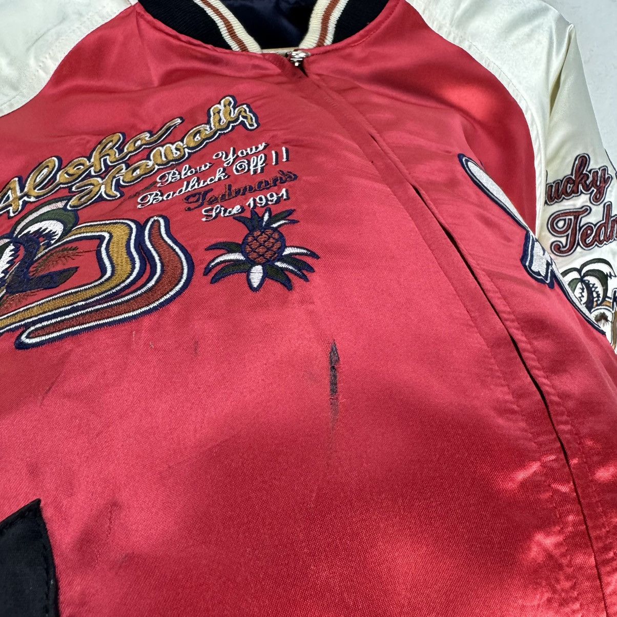 Tedman × Vintage ❄️TED COMPANY ALOHA HAWAII REVERSIBLE SUKAJAN JACKET Size US M / EU 48-50 / 2 - 13 Thumbnail
