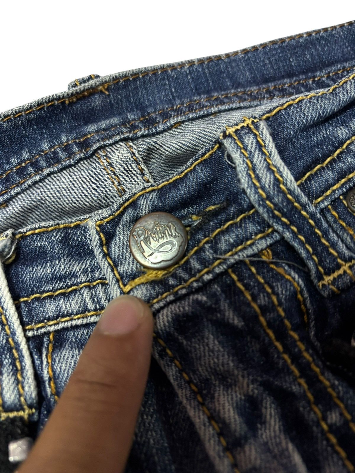 Japanese Brand Vtg RNA Inc Japan Bondage Distressed Jeans Size 30" / US 8 / IT 44 - 10 Thumbnail
